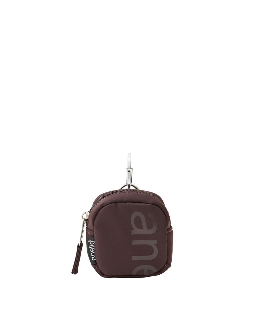 anello ポーチ 両面撥水 ラバープリント パディング カラビナ mini ALF AIY0131