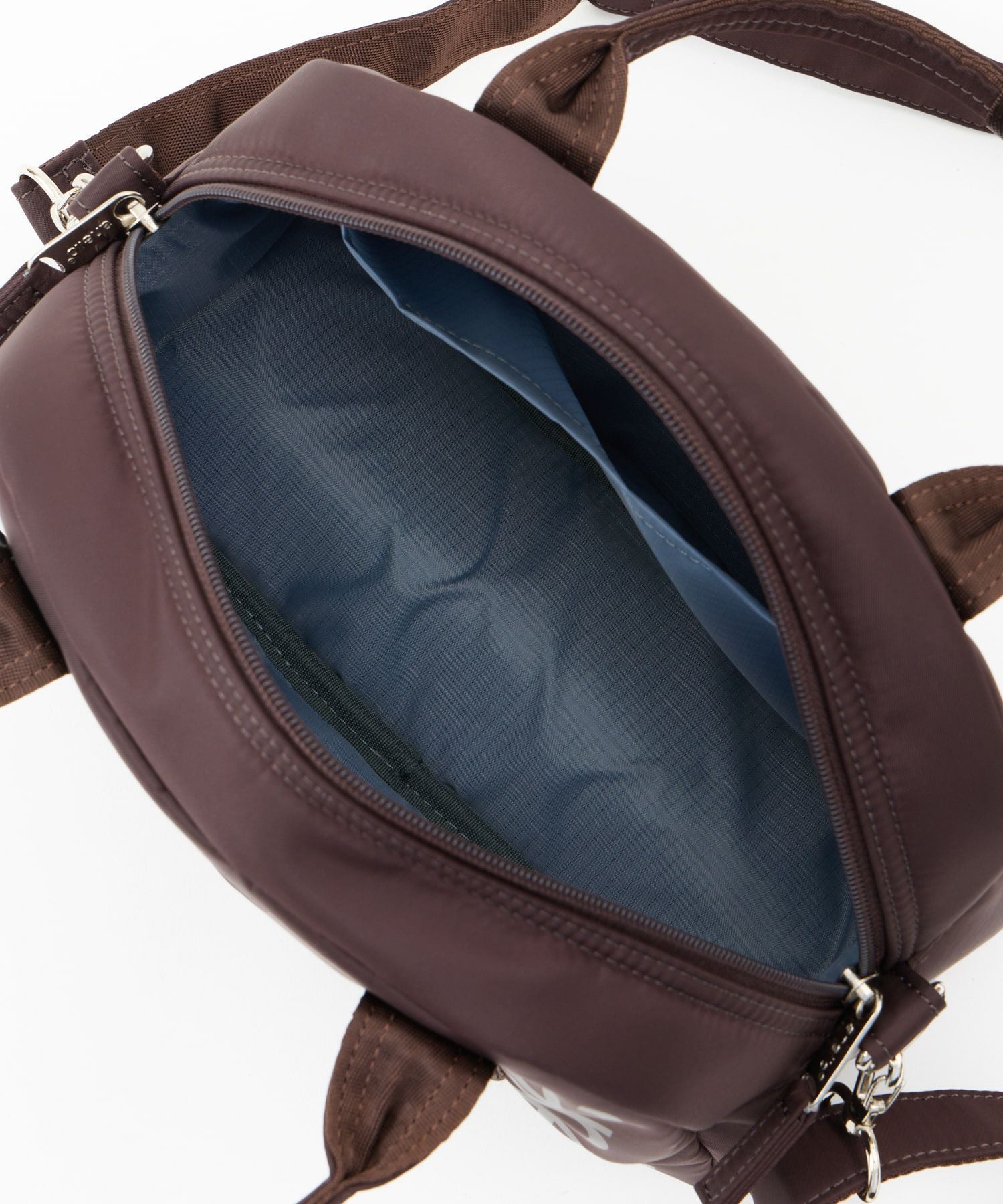 anello ショルダーバッグ 両面撥水 ラバープリント パディング Dカン 2WAY mini ALF AIY0132