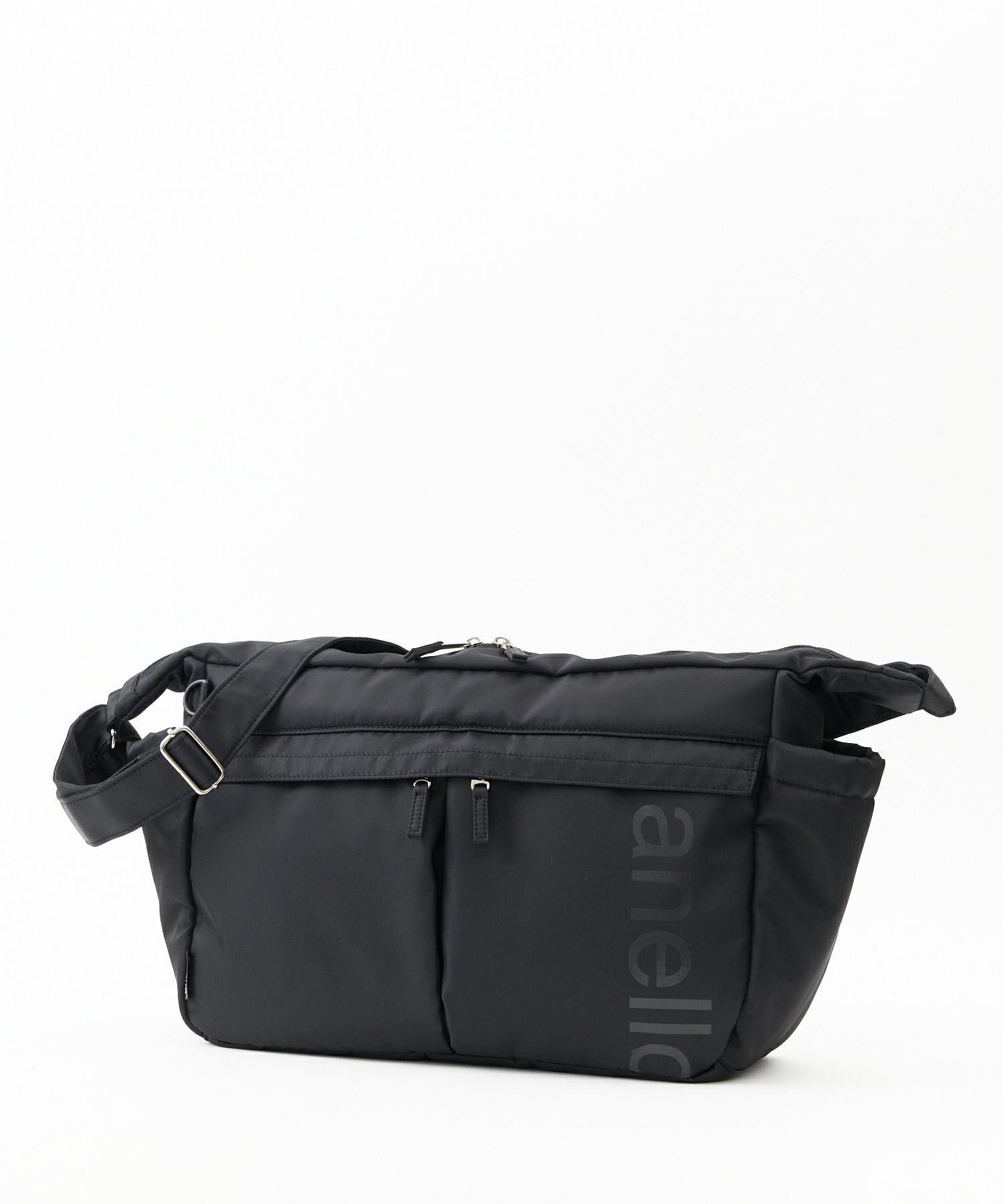 anello ショルダーバッグ 両面撥水 ラバープリント パディング Dカン A4 ALF AIY0133