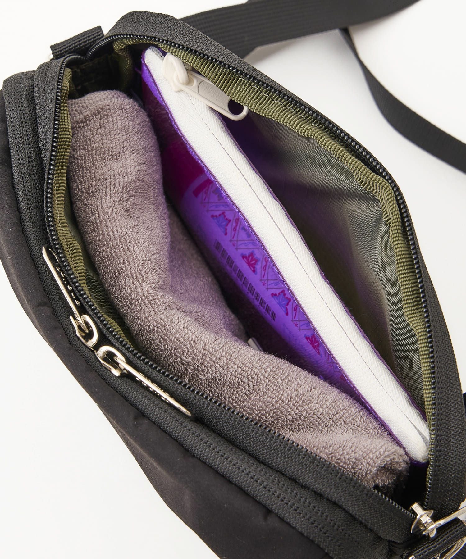 anello ショルダーバッグ 両面撥水 お財布機能 mini CIRCLE ATS0656