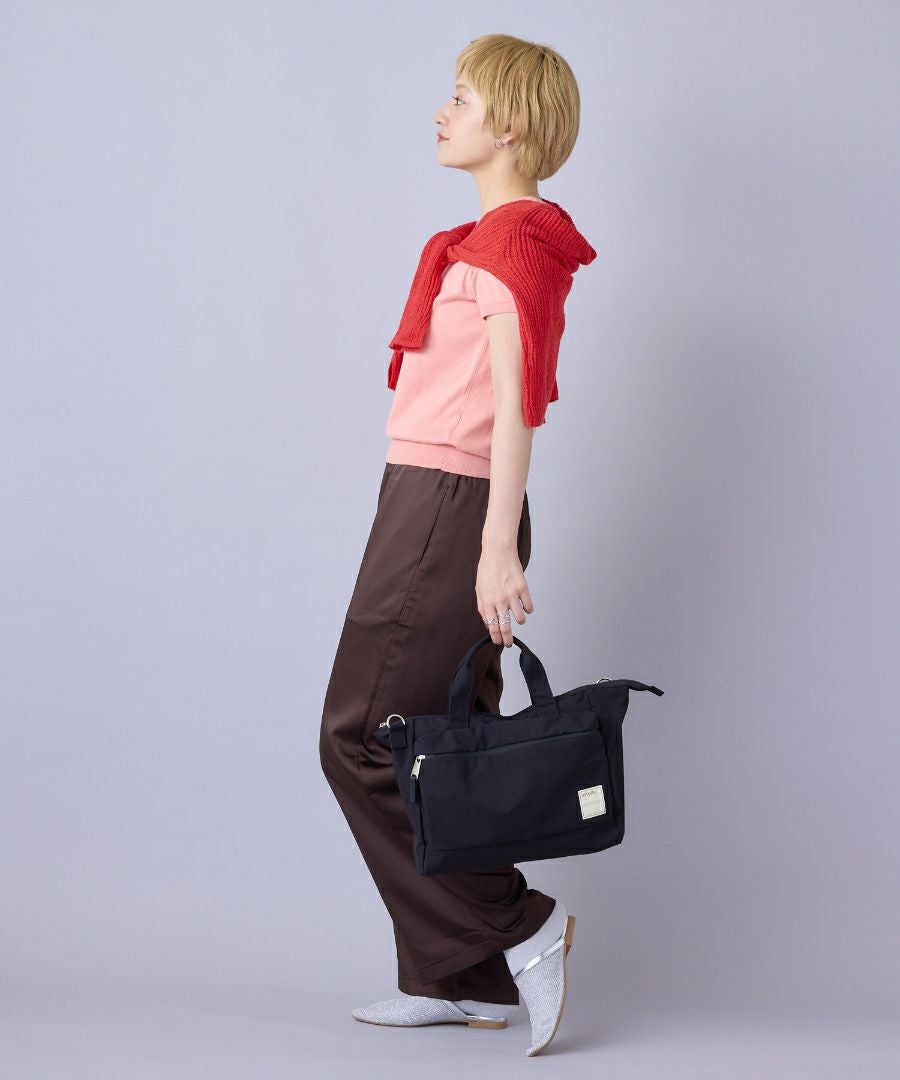 anello トートバッグ 両面撥水 2WAY A4 5ポケ A4 CIRCLE ATS0657