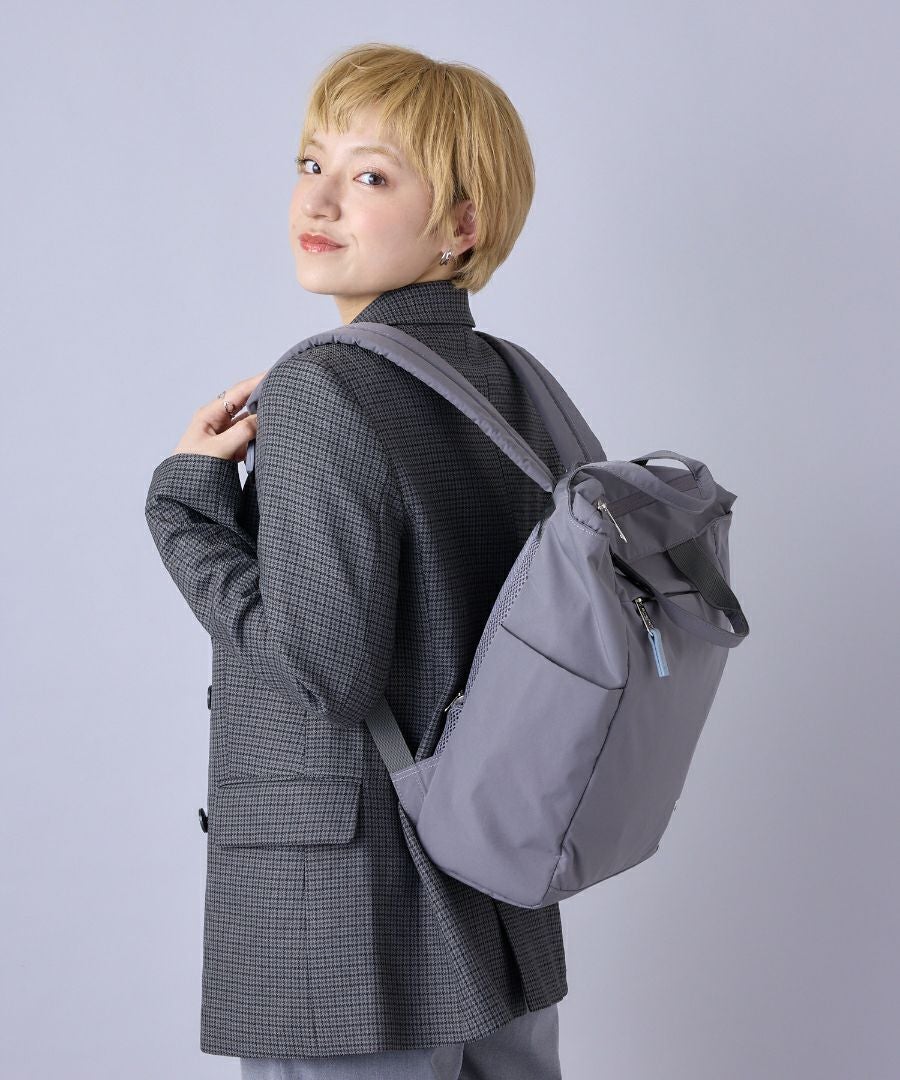 anello リュック バックパック 両面撥水 セキュリティポケット A4 5ポケ 背面メッシュ A4 CIRCLE ATS0658