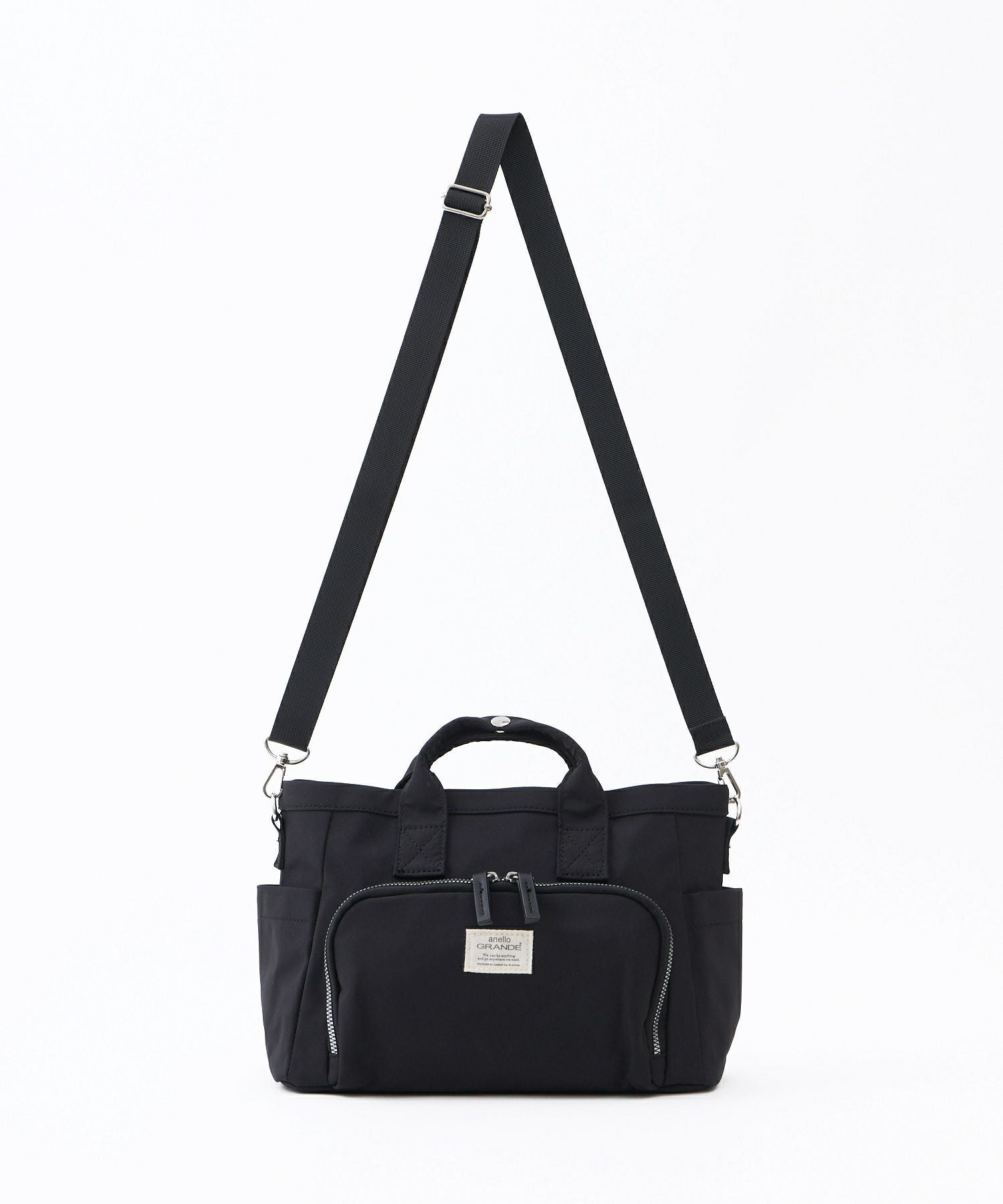 anello GRANDE ショルダーバッグ 両面撥水 10ポケット 金属ビスロンファスナー 2WAY A5 CORY GGY0151
