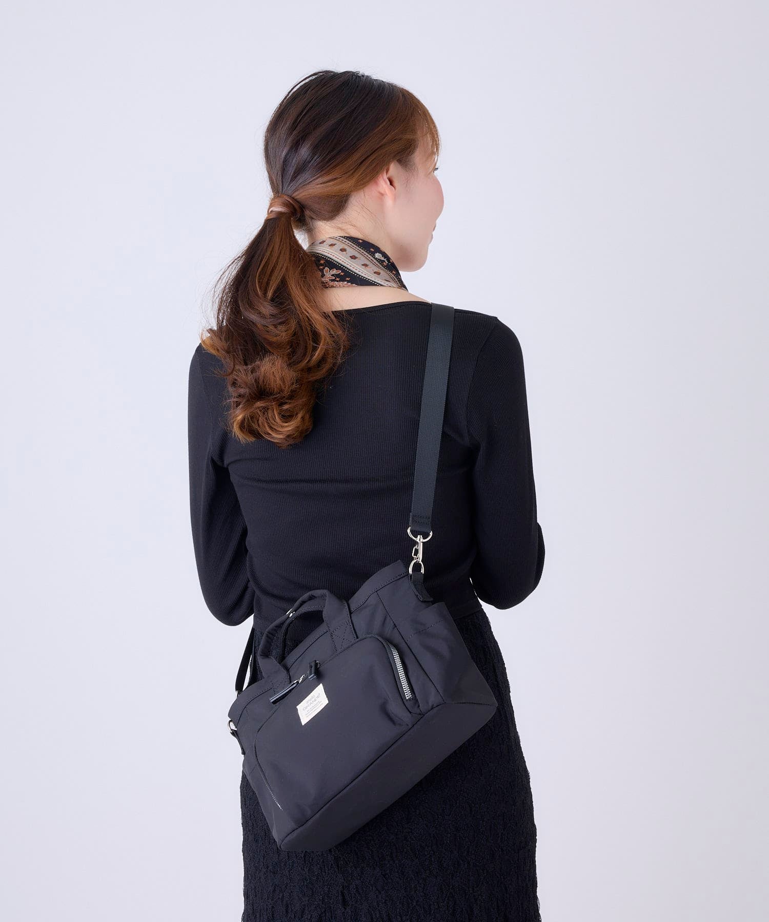 anello GRANDE ショルダーバッグ 両面撥水 10ポケット 金属ビスロンファスナー 2WAY A5 CORY GGY0151