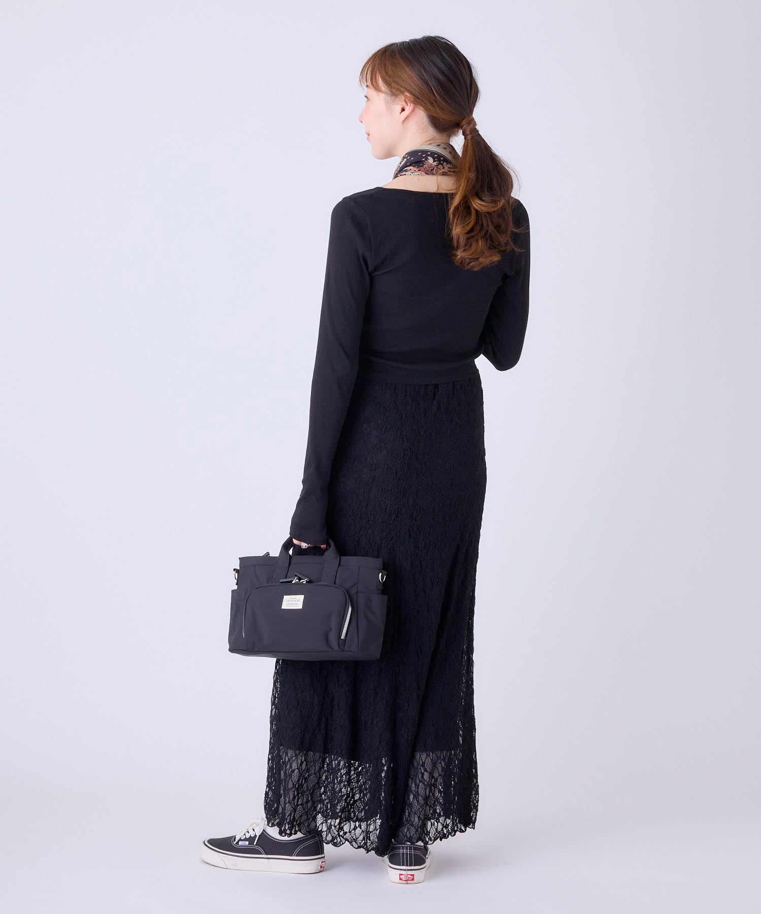 anello GRANDE ショルダーバッグ 両面撥水 10ポケット 金属ビスロンファスナー 2WAY A5 CORY GGY0151