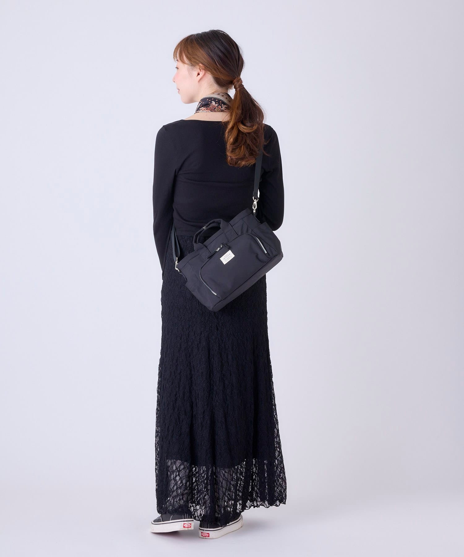 anello GRANDE ショルダーバッグ 両面撥水 10ポケット 金属ビスロンファスナー 2WAY A5 CORY GGY0151