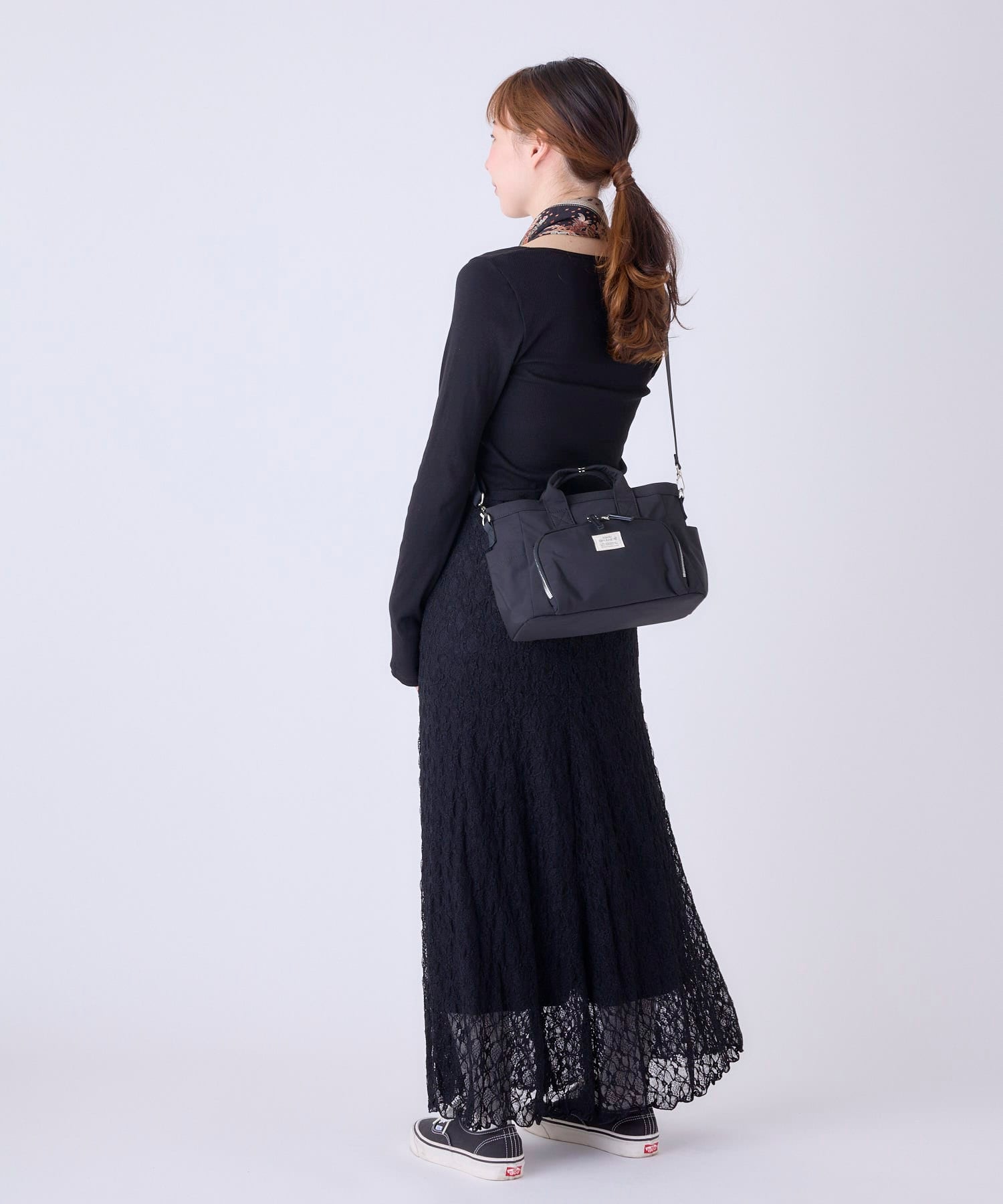 anello GRANDE ショルダーバッグ 両面撥水 10ポケット 金属ビスロンファスナー 2WAY A5 CORY GGY0151