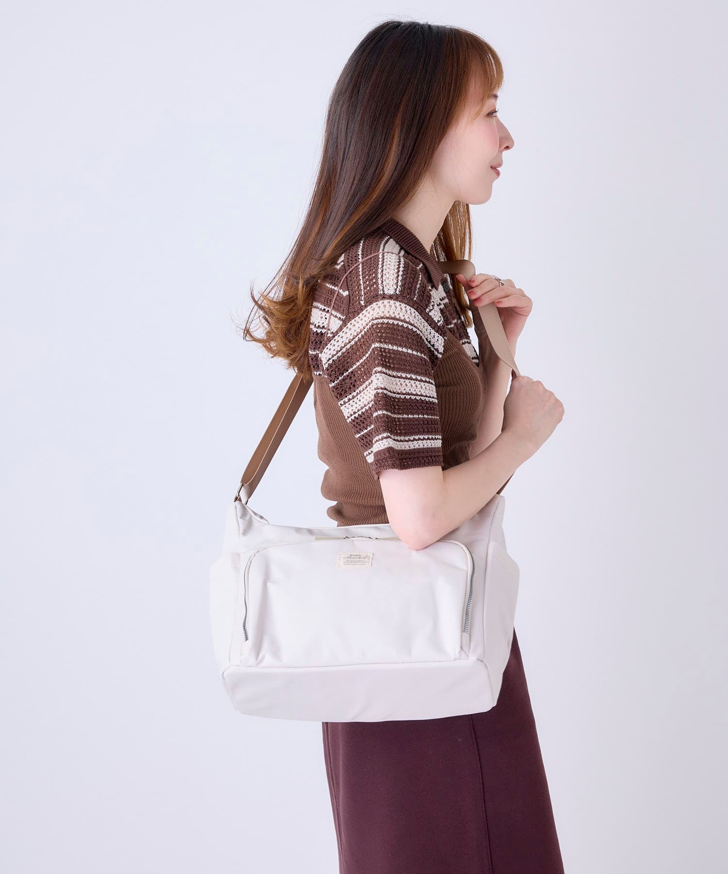 anello GRANDE ショルダーバッグ 両面撥水 10ポケット 金属ビスロンファスナー A4 CORY GGY0152