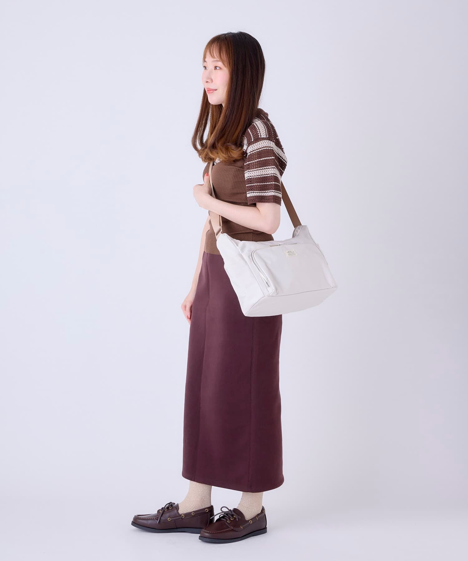 anello GRANDE ショルダーバッグ 両面撥水 10ポケット 金属ビスロンファスナー A4 CORY GGY0152