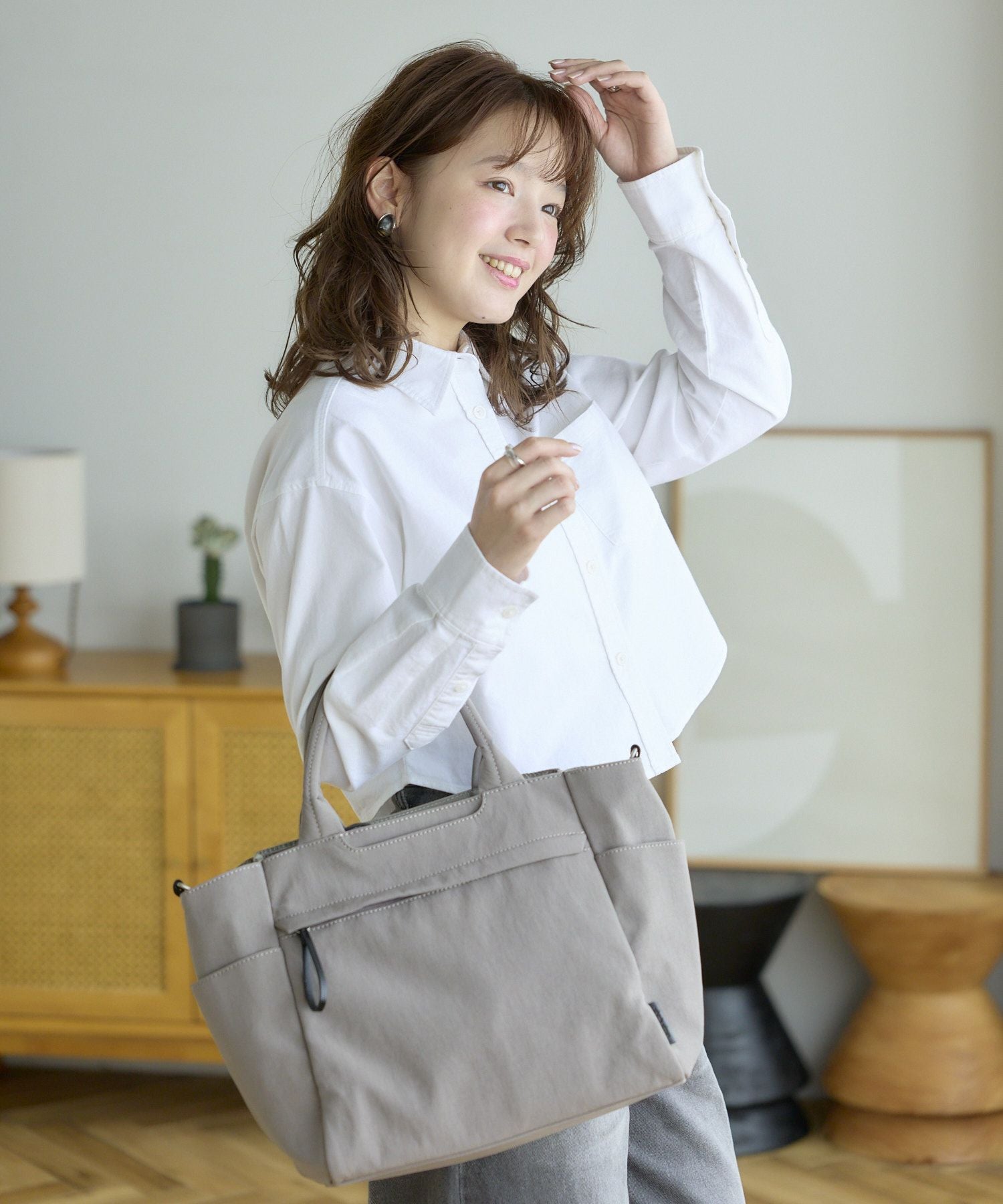 Legato Largo トートバッグ ナチュらくバッグ 撥水 2WAY A4 A4 ナチュらくバッグ LH-F3456