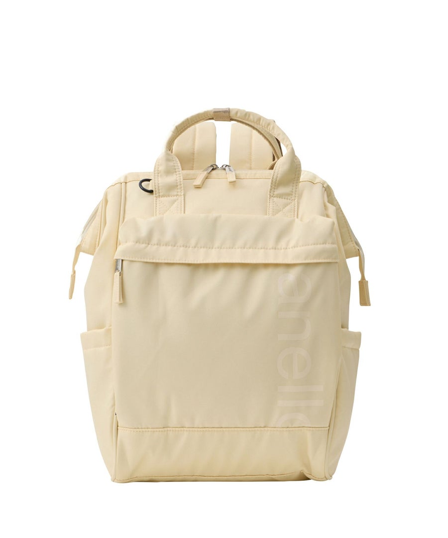 anello リュック バックパック 両面撥水 ラバープリント パディング Dカン PC収納 キャリーオン A4 ALF AIY0135