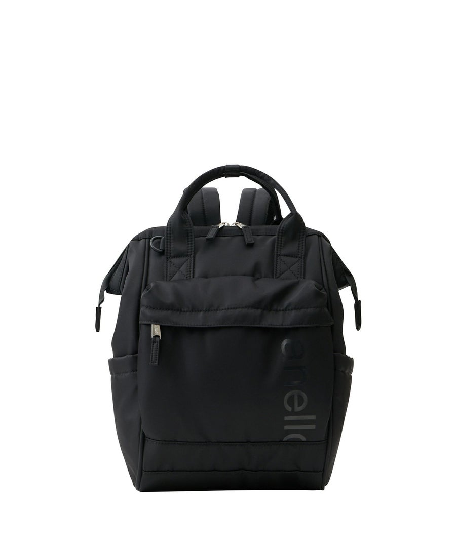 anello リュック バックパック 両面撥水 ラバープリント パディング Dカン キャリーオン A4 ALF AIY0136