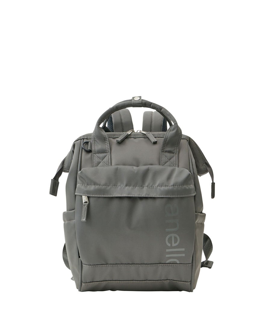 anello リュック バックパック 両面撥水 ラバープリント パディング Dカン キャリーオン A4 ALF AIY0136