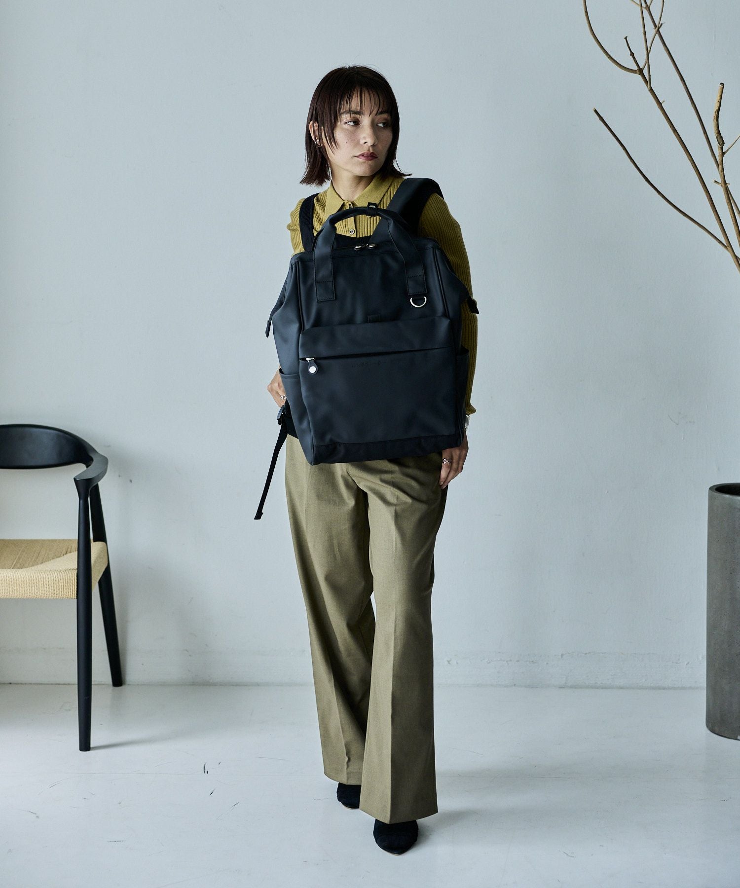 商品詳細 - 【大容量/耐水】口金 リュック (L)/SEEK | アネロ 公式通販