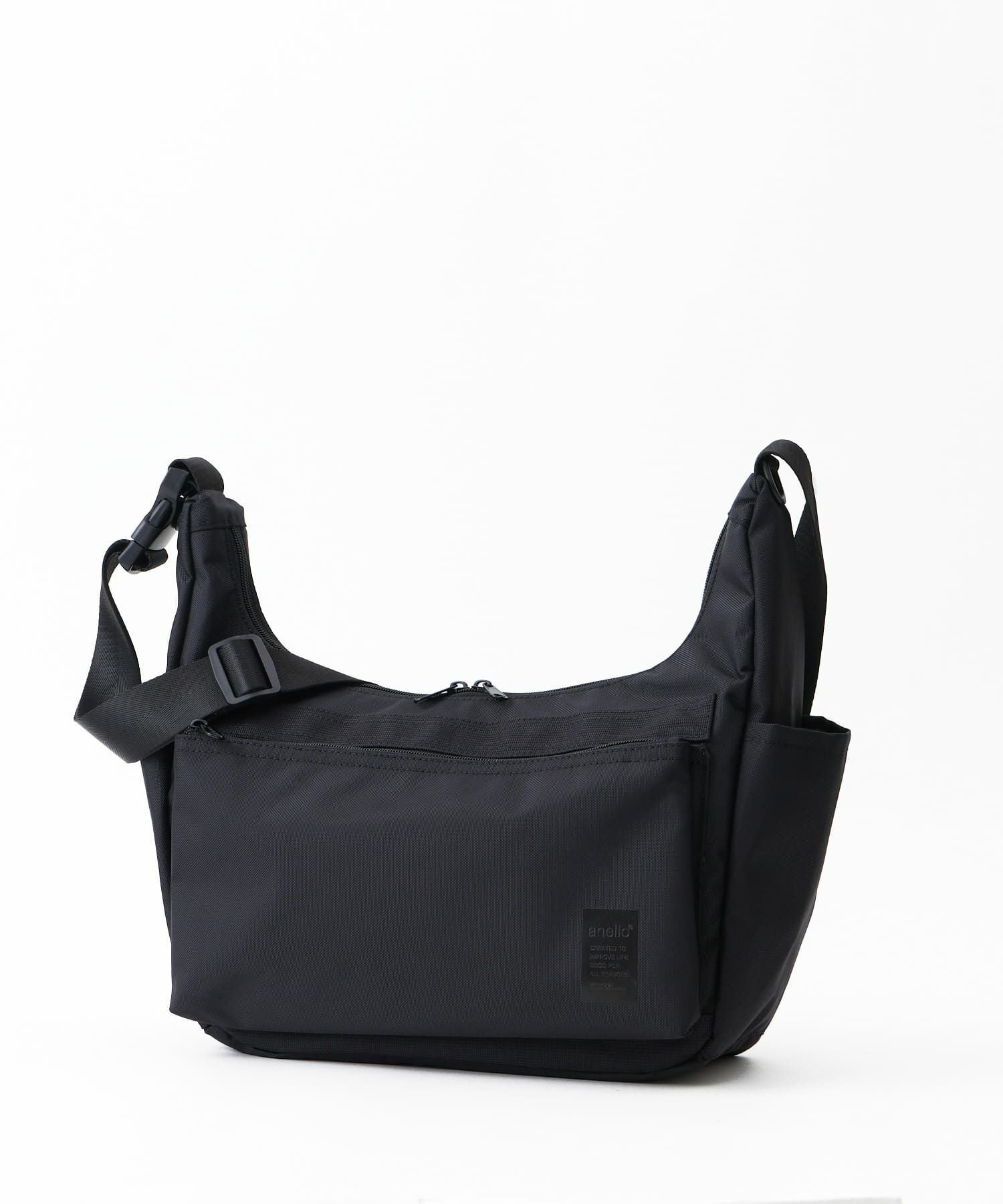 anello ショルダーバッグ TPU素材底ポケット カラーメッシュポケット 両面撥水 A4 SHARE ATH3772