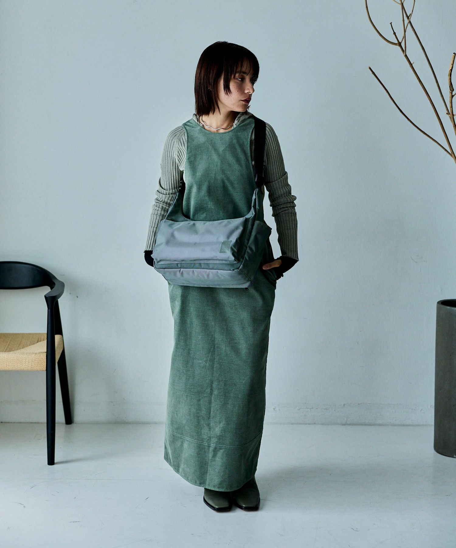 anello ショルダーバッグ TPU素材底ポケット カラーメッシュポケット 両面撥水 A4 SHARE ATH3772