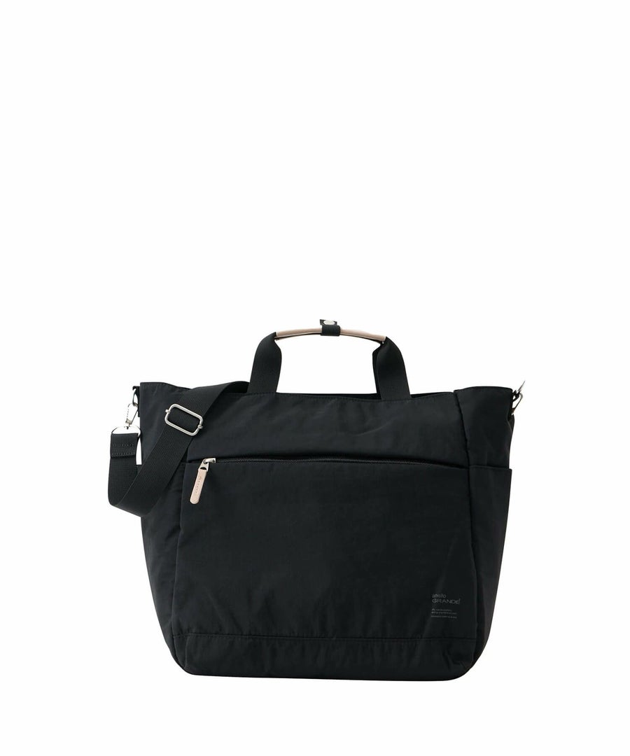 anello GRANDE トートバッグ 両面撥水 軽量 10ポケット 2WAY A4 A4 SABLE GTM0973