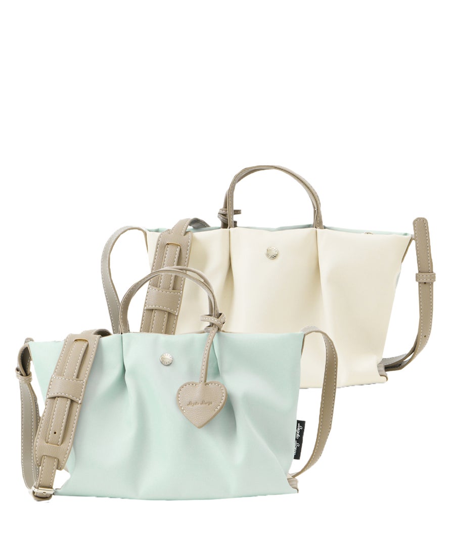 Legato Largo ショルダーバッグ 肩楽 撥水 自立 ｼｮﾙﾀﾞｰﾊﾟｯﾄﾞ付き Wﾌｪｲｽ ｸﾛｼｪｯﾄ付き 底鋲付き mini 肩楽 LH-X0591