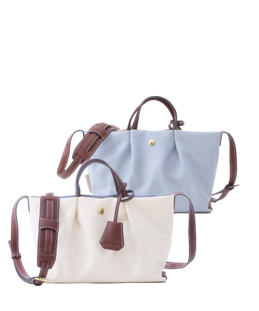 Legato Largo ショルダーバッグ 肩楽 撥水 自立 ｼｮﾙﾀﾞｰﾊﾟｯﾄﾞ付き Wﾌｪｲｽ ｸﾛｼｪｯﾄ付き 底鋲付き mini 肩楽 LH-X0591