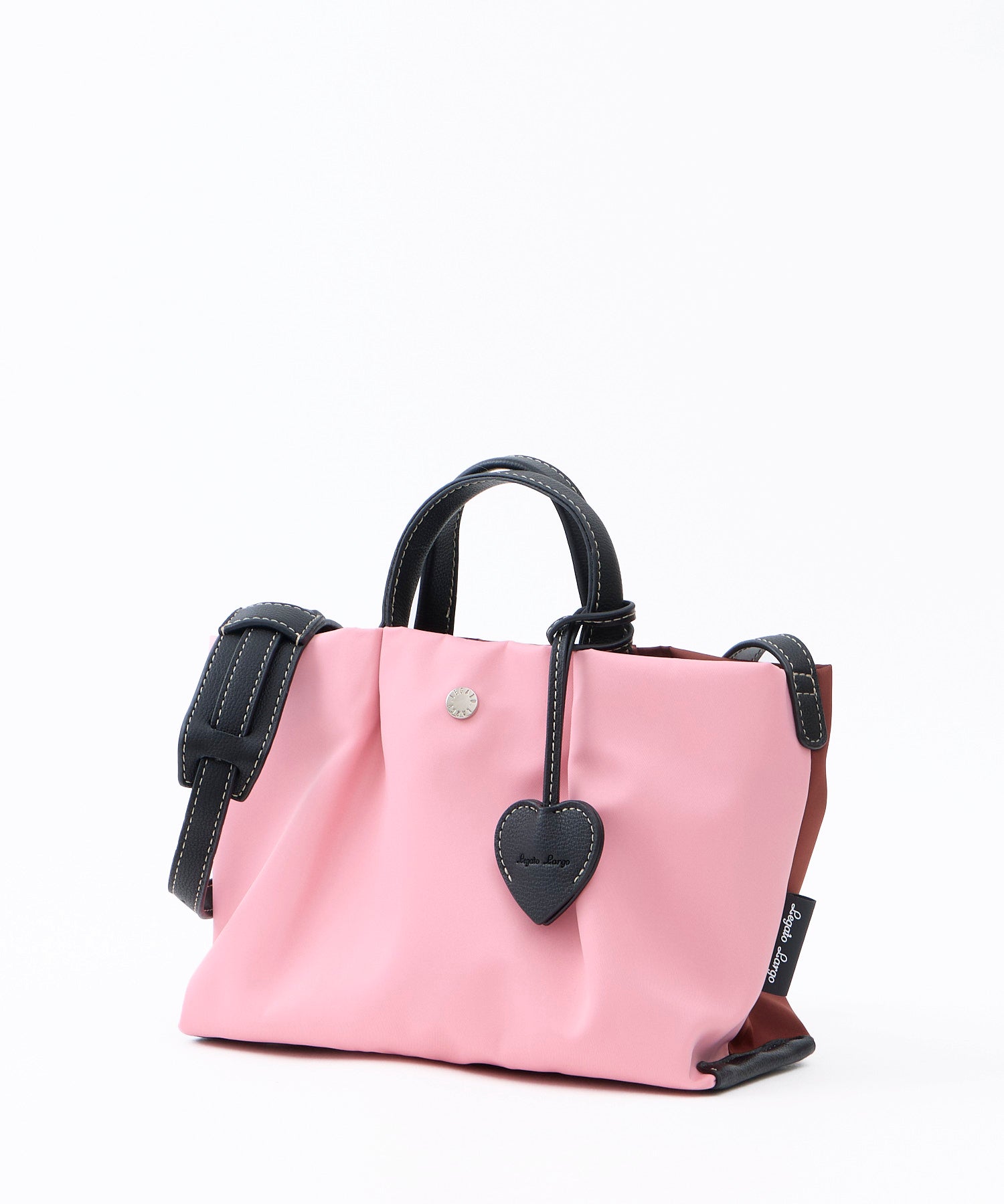 Legato Largo ショルダーバッグ 肩楽 撥水 自立 ｼｮﾙﾀﾞｰﾊﾟｯﾄﾞ付き Wﾌｪｲｽ ｸﾛｼｪｯﾄ付き 底鋲付き mini 肩楽 LH-X0591