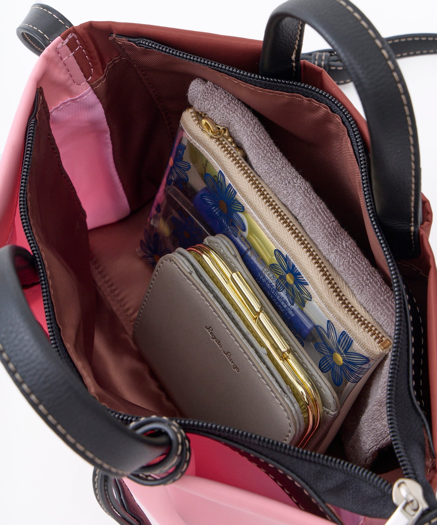 Legato Largo ショルダーバッグ 肩楽 撥水 自立 ｼｮﾙﾀﾞｰﾊﾟｯﾄﾞ付き Wﾌｪｲｽ ｸﾛｼｪｯﾄ付き 底鋲付き mini 肩楽 LH-X0591