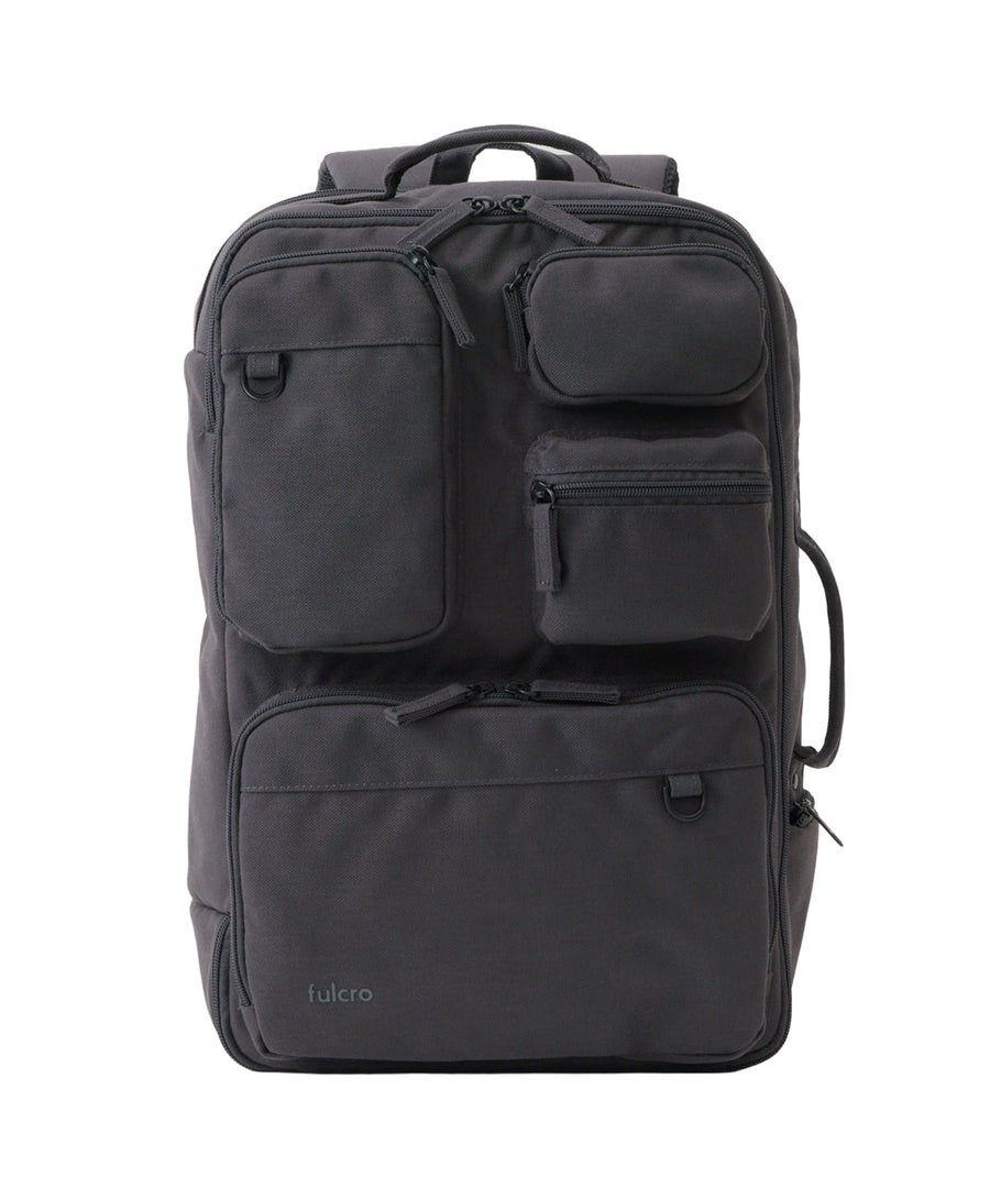 fulcro リュック バックパック 撥水 多収納 外部PC収納 A4  fma-0027