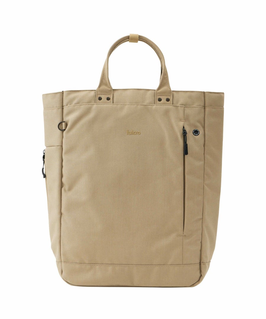 fulcro トートバッグ 両面撥水 多収納 縦型トート 仕事にも使える PC収納付き A4  fma-0036