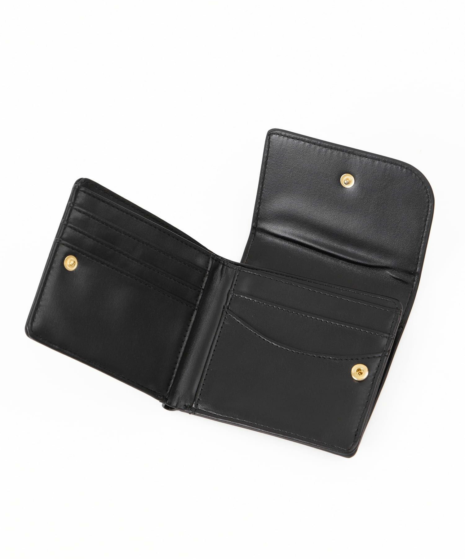 Legato Largo 折財布 2つ折り コンパクト カクシボ合皮 お手入れ楽 大容量 高見え 0 マルゴトウォレット LJ-W0082