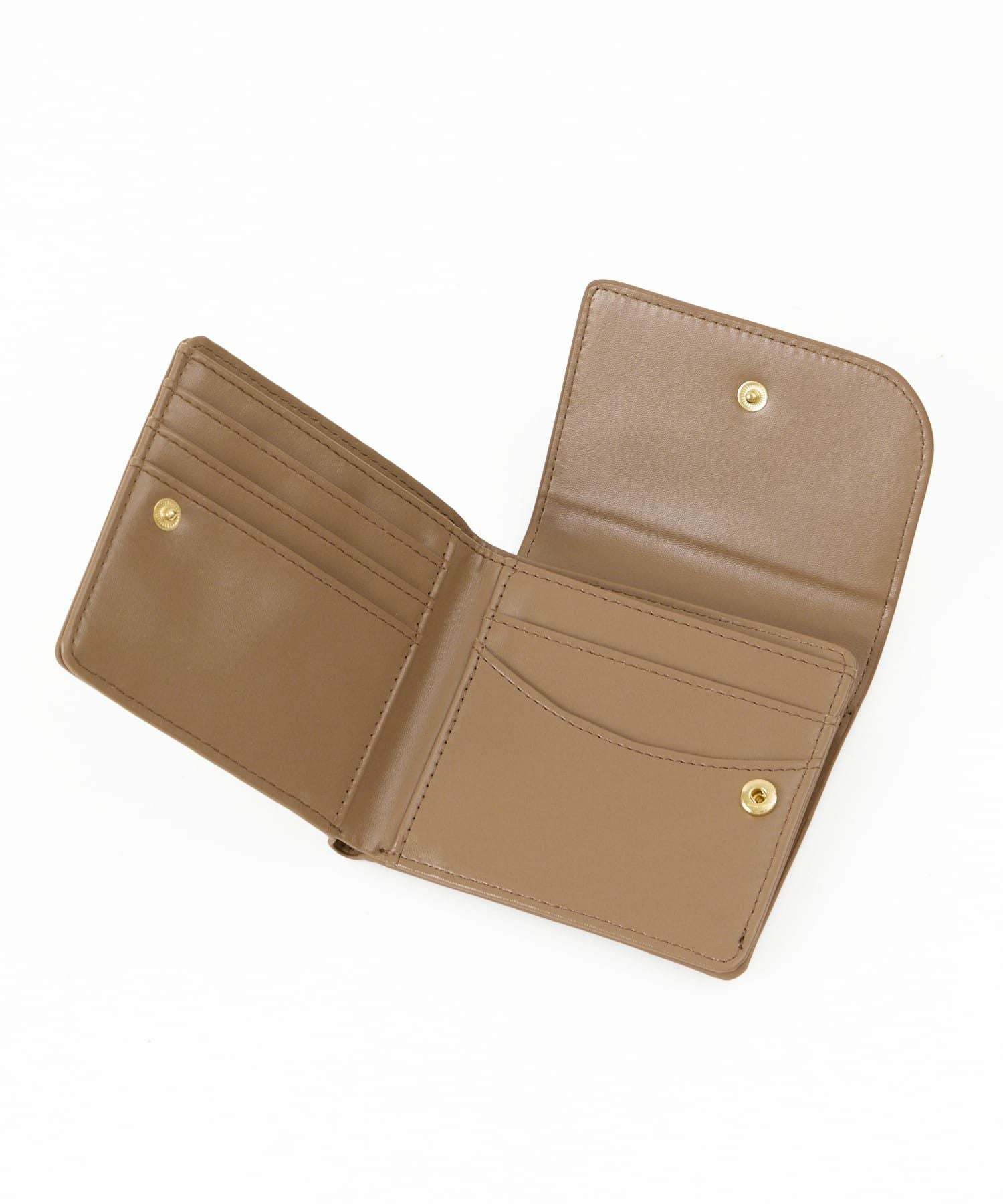 Legato Largo 折財布 2つ折り コンパクト カクシボ合皮 お手入れ楽 大容量 高見え 0 マルゴトウォレット LJ-W0082