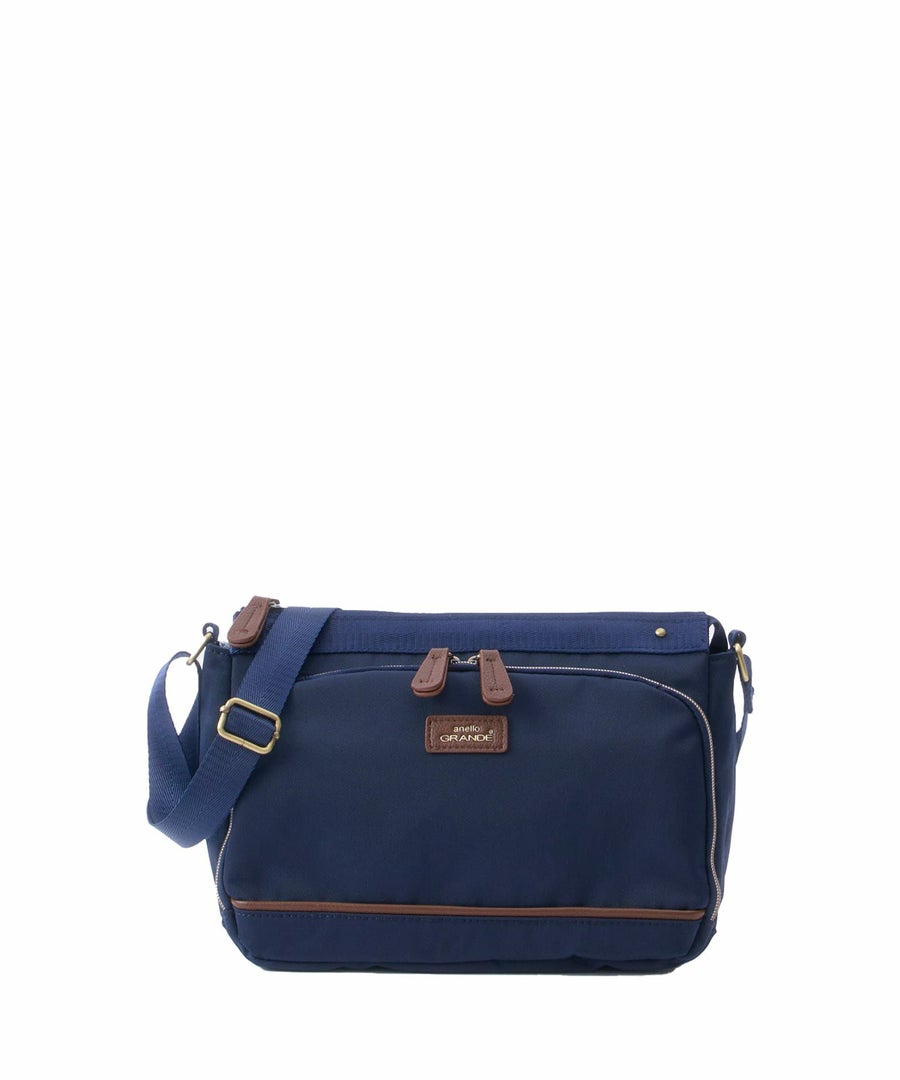 anello GRANDE ショルダーバッグ A5収納 多機能 撥水 GTM1041 ネイビー