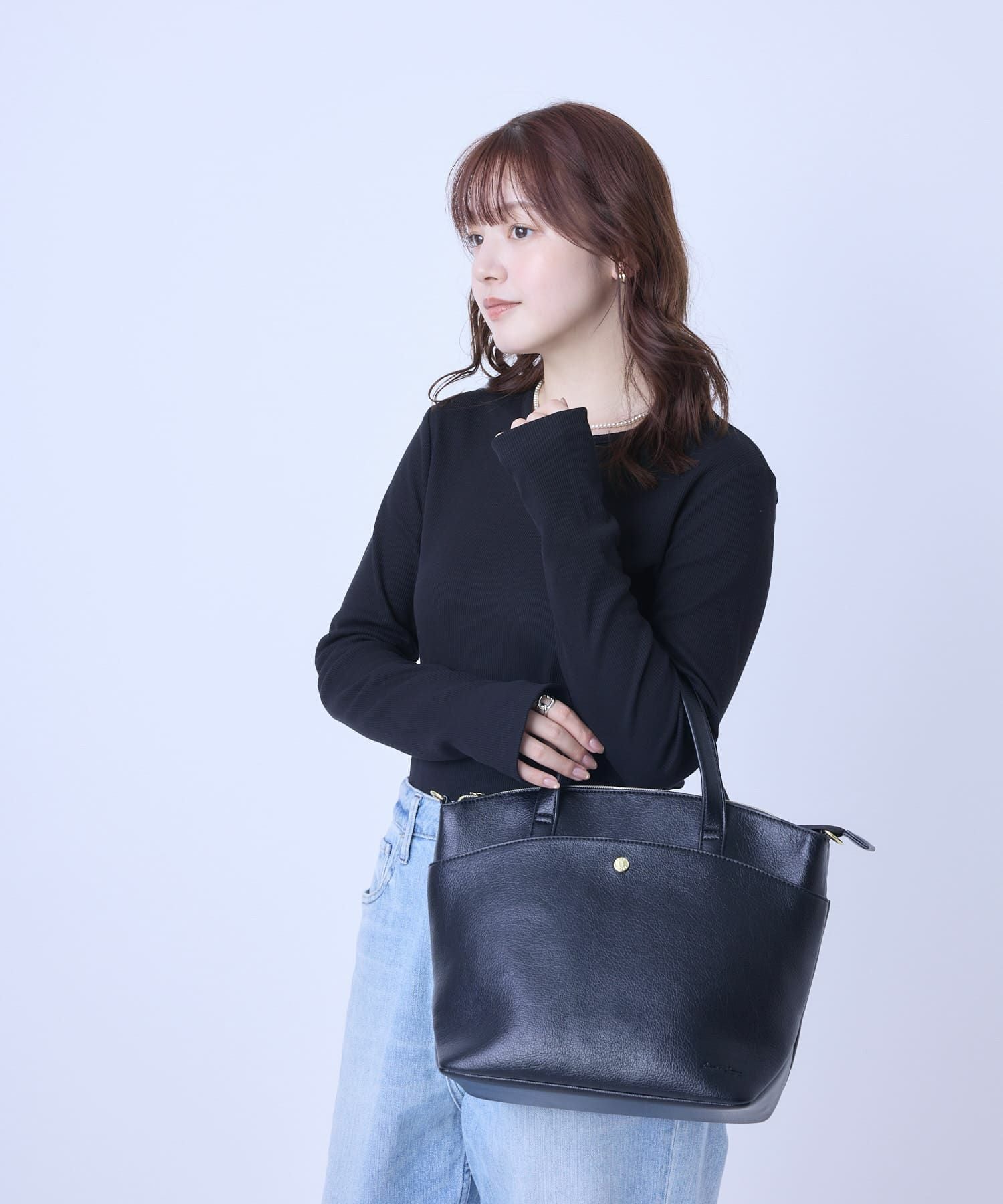 Legato Largo トートバッグ 軽量 2WAY A5 カーブ LG-V0442