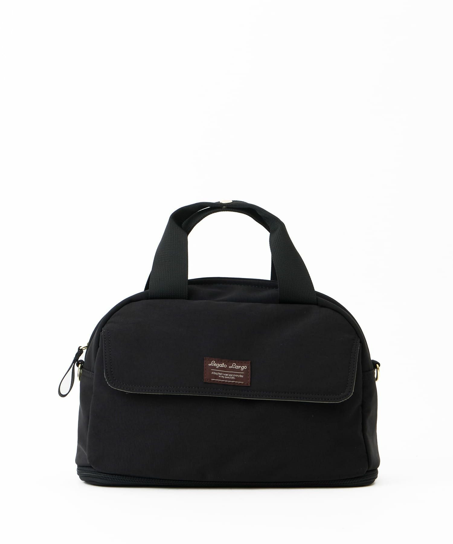 Legato Largo ショルダーバッグ 拡張 軽量 自立 撥水 2WAY ﾊﾝﾄﾞﾙ留め付 600mlﾎﾞﾄﾙと長財布が同時収納 0 ひろがるかばん LH-W0112