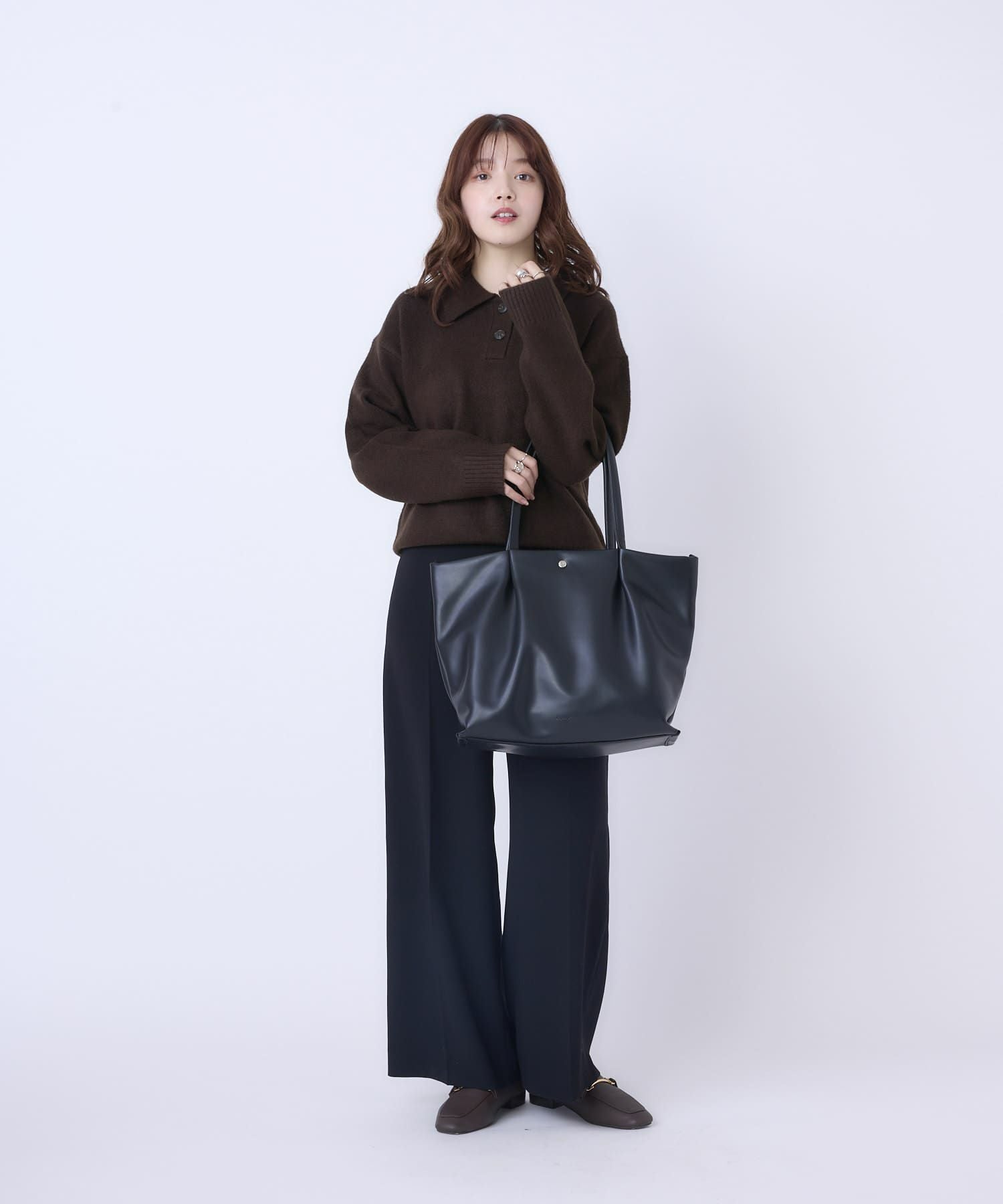 合皮トートバッグ/肩楽 | トートバッグ | CARROT ONLINE 【公式】