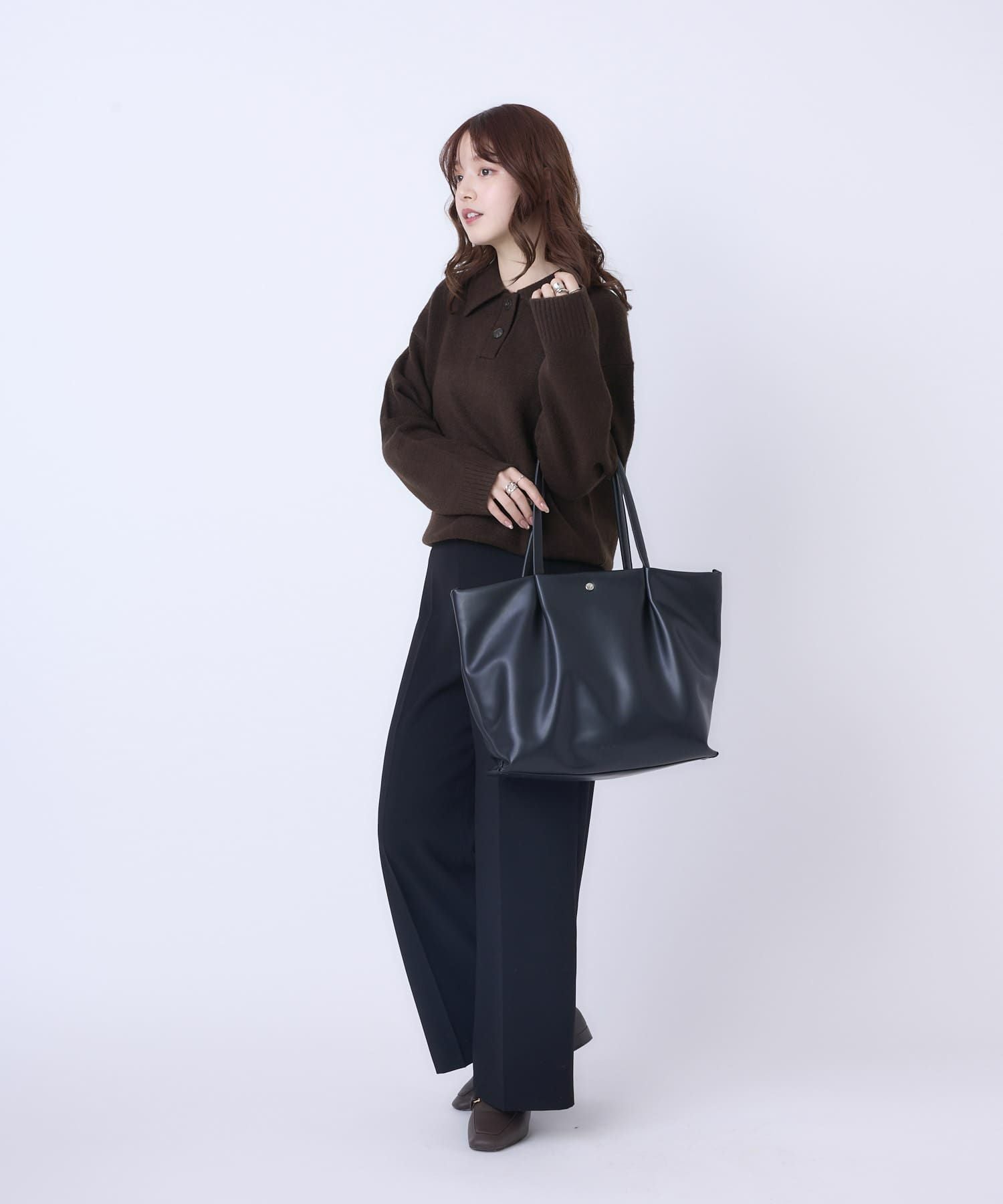 合皮トートバッグ/肩楽 | トートバッグ | CARROT ONLINE 【公式】