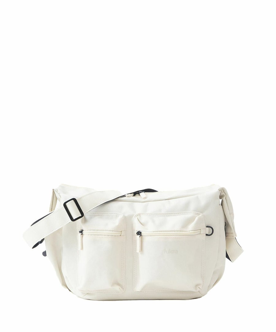 fulcro ショルダーバッグ 自立設計 撥水 広い開口部 ドローストリングポケット B5  fca-1023