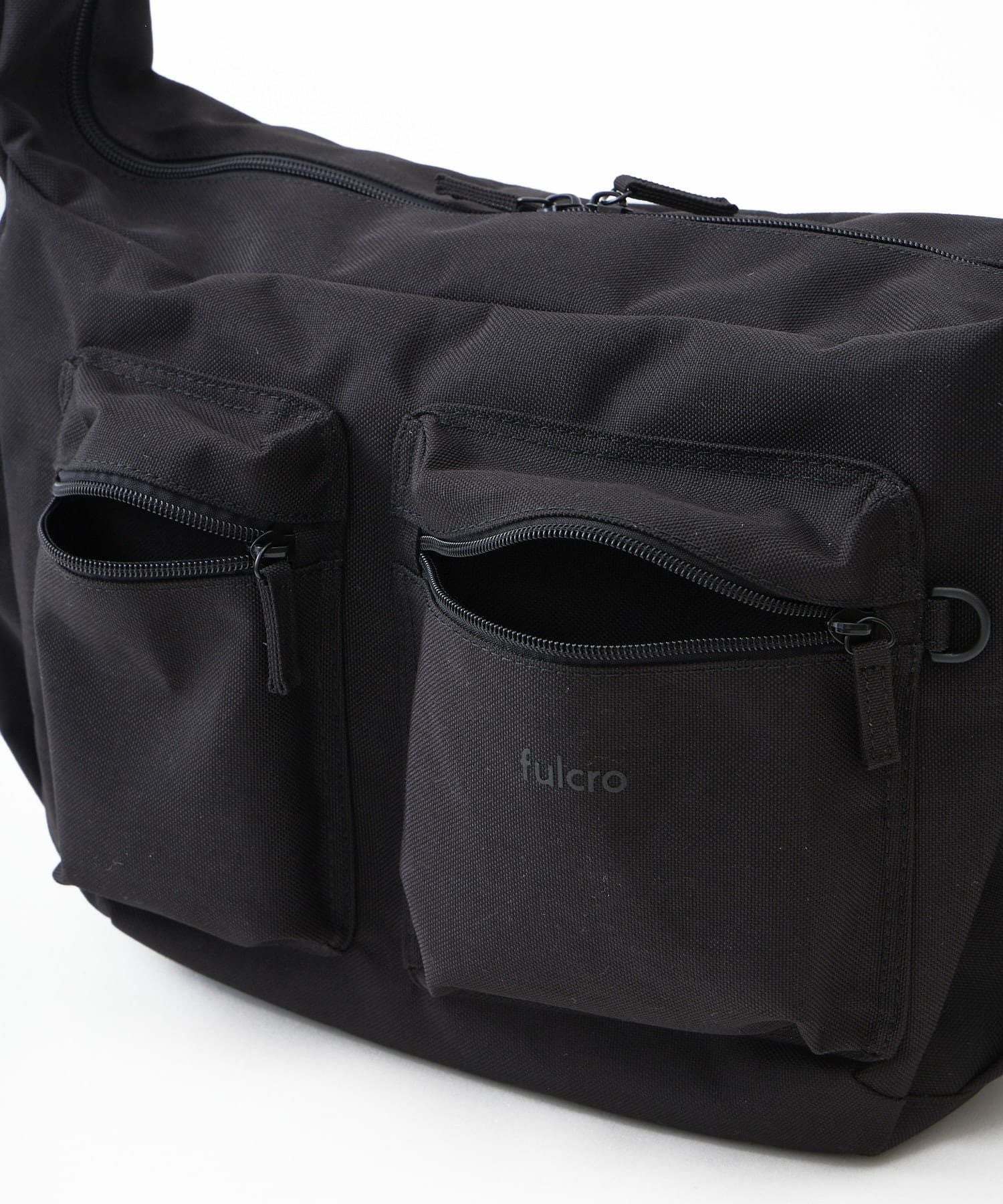 fulcro ショルダーバッグ 自立設計 撥水 広い開口部 ドローストリングポケット B5  fca-1023