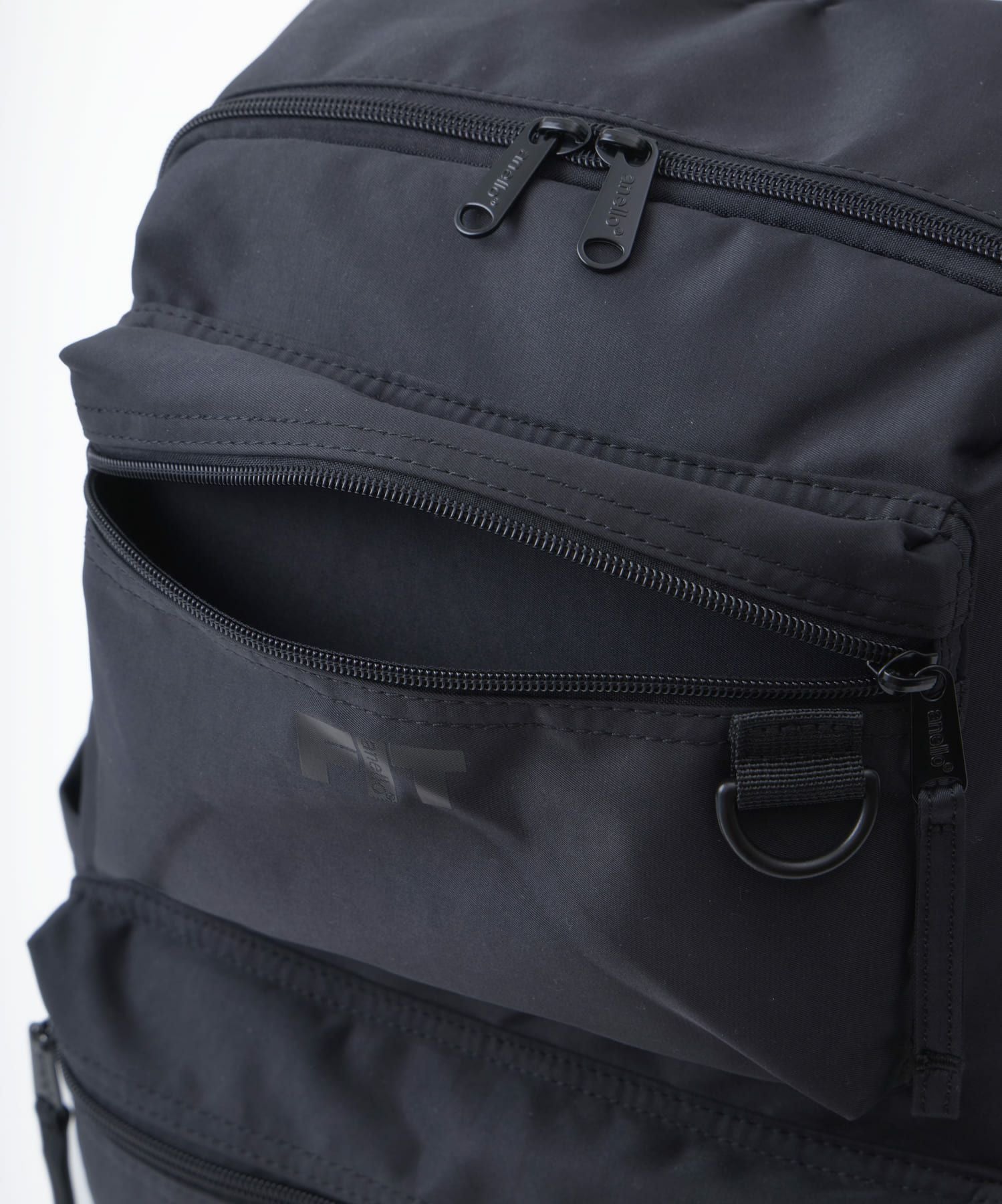 anello FIT LYRA バックパック リュック A4収納 軽量 両面撥水 AGB5125 ブラック