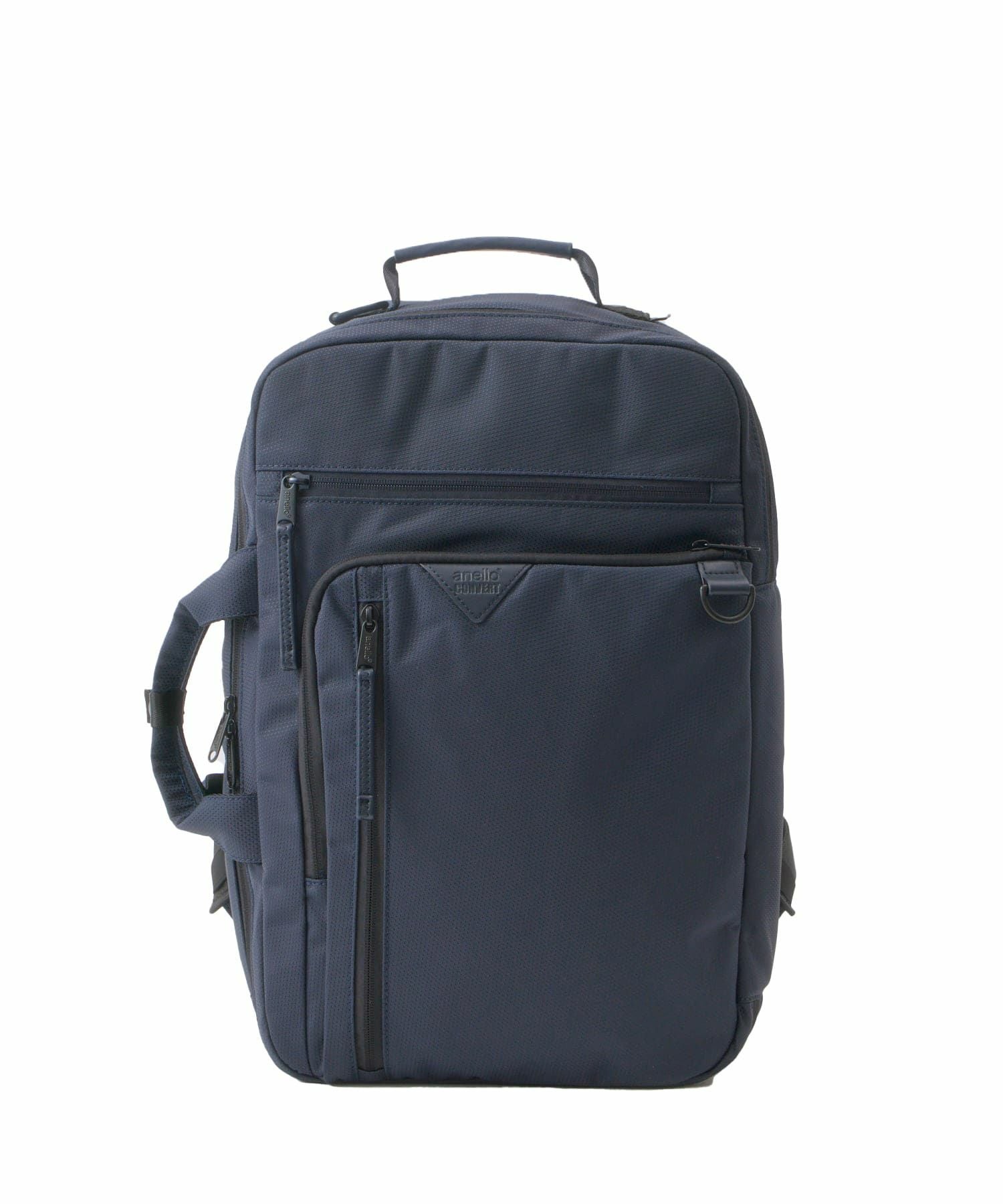 anello CONVERT DEVON バックパック リュック ２WAY 多機能 PC収納 A4 撥水 AGB5134 ネイビー