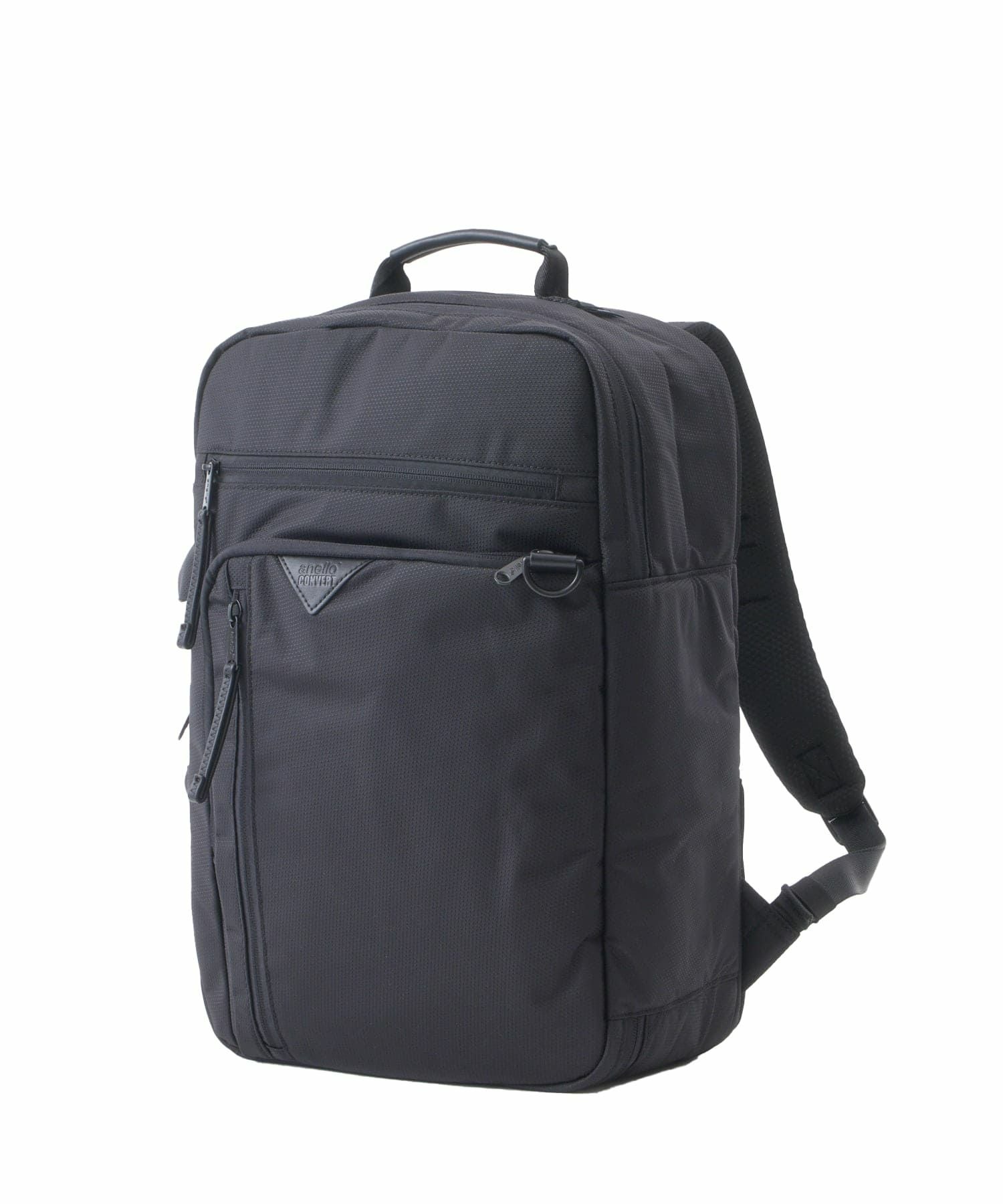 anello CONVERT DEVON バックパック リュック ２WAY 多機能 PC収納 A4 撥水 AGB5134 ブラック