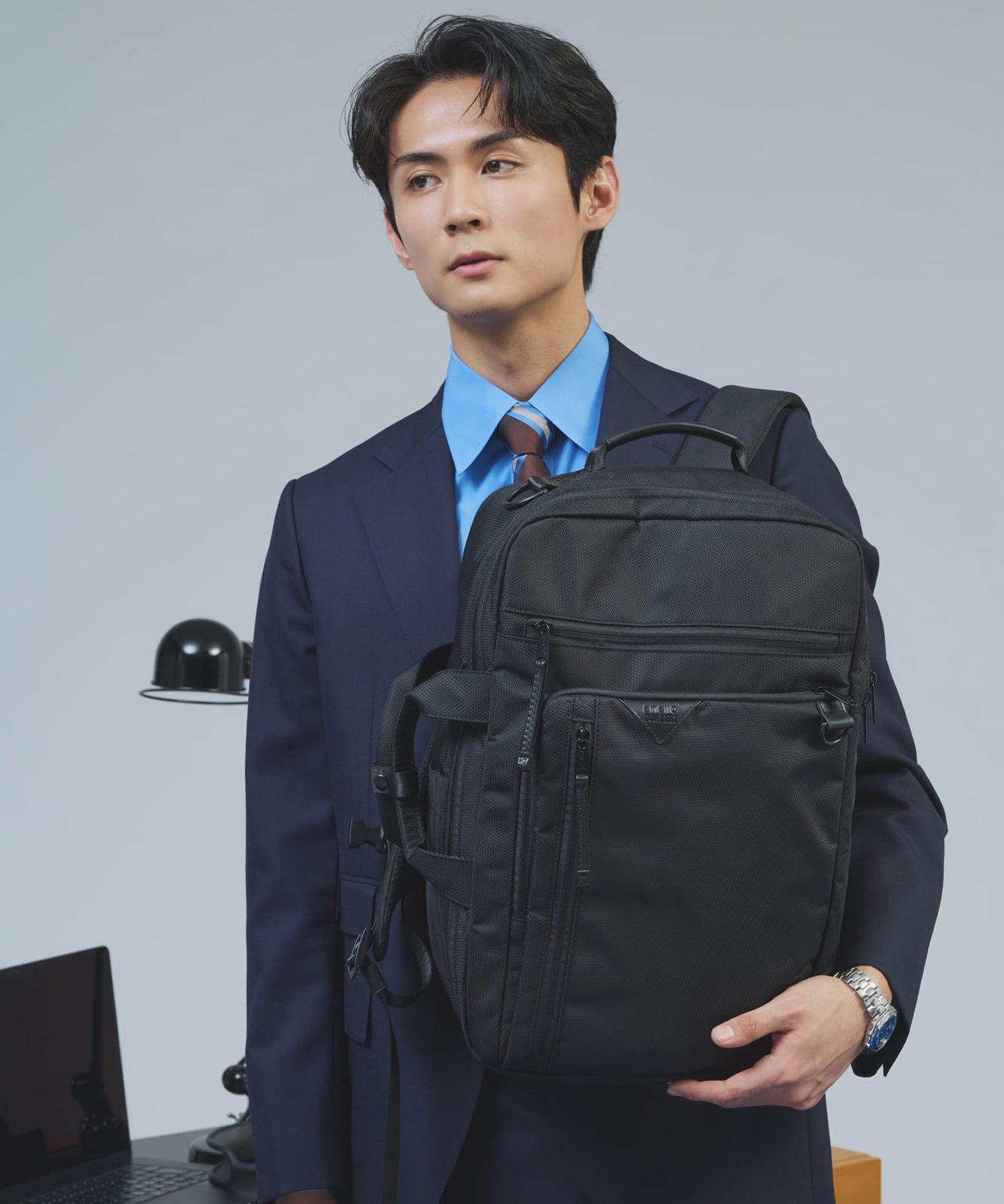 anello 2WAYリュック DEVON｜PC収納 L字ガジェット 撥水 通勤・出張