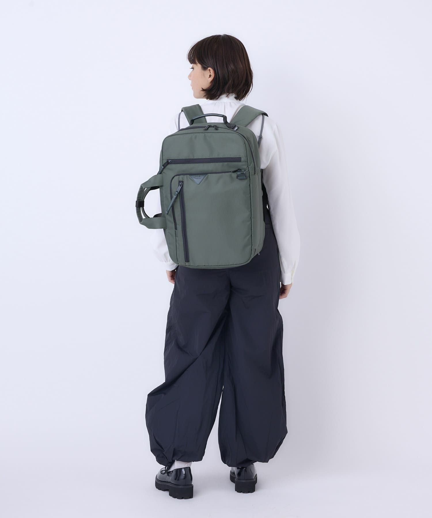 anello CONVERT DEVON バックパック リュック ２WAY 多機能 PC収納 A4 撥水 AGB5134 オリーブ