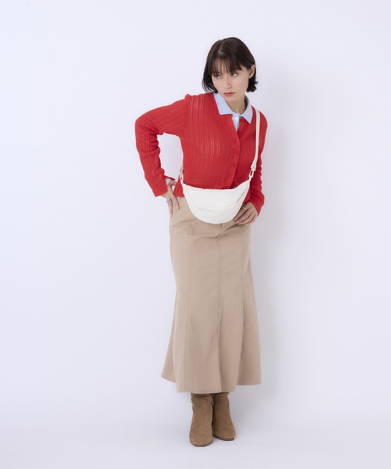 anello MATE POMY　ミニショルダー ショルダーバッグ 2WAY 軽量　両面撥水 AIY0211 アイボリー