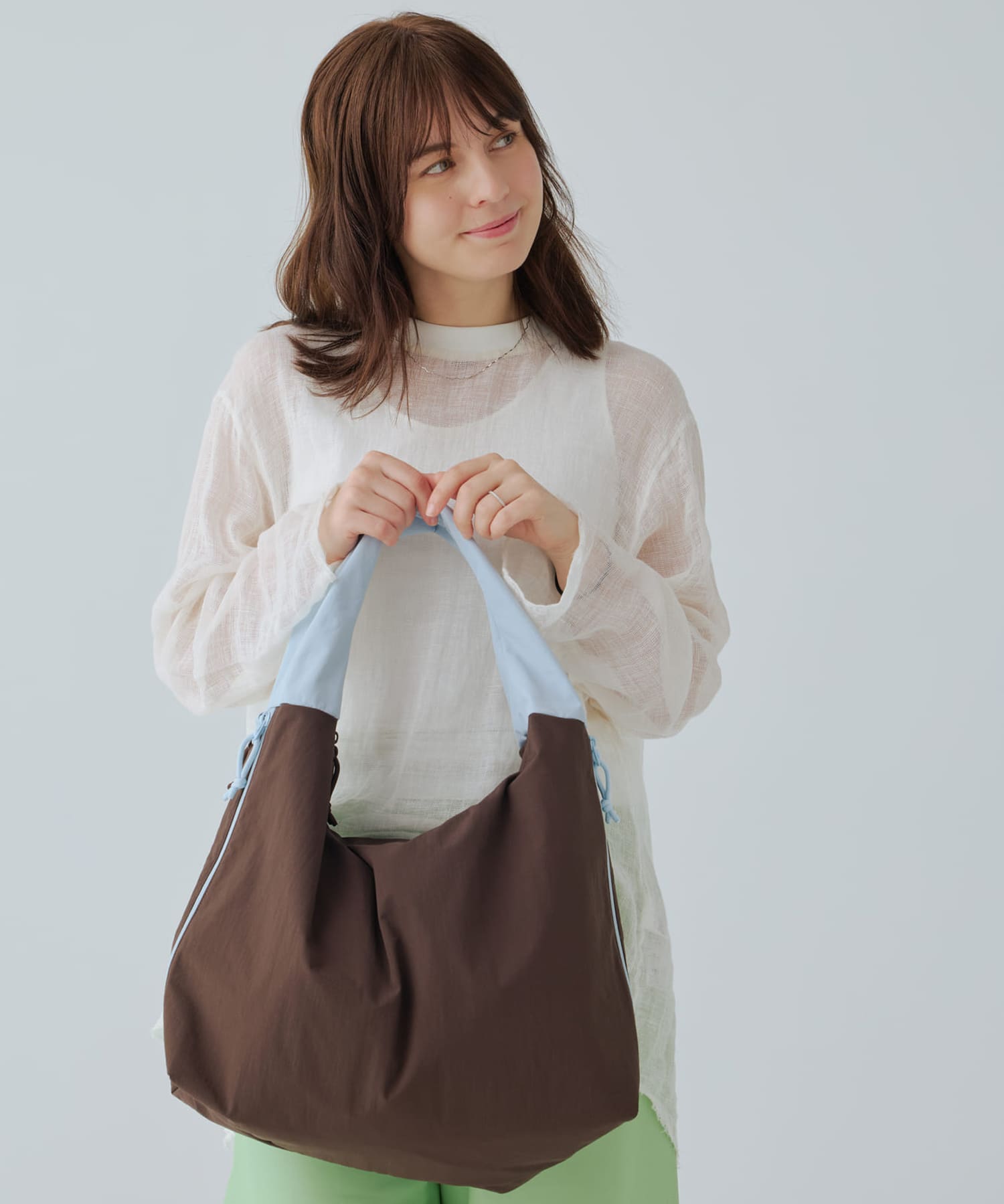 anello MATE トートバッグ A4収納 軽量 両面撥水 AIY0212