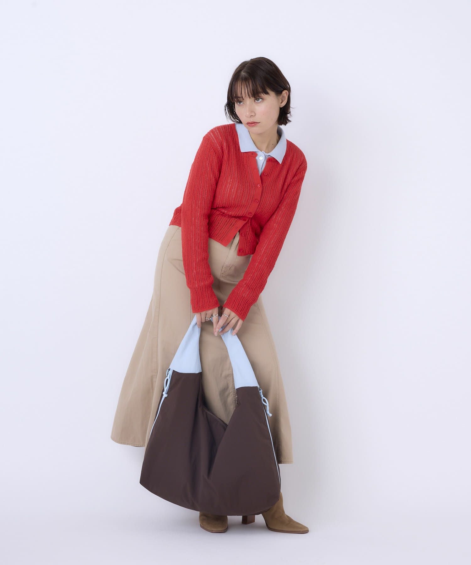 anello MATE BIGトートバッグ トートバッグ 大容量 A4収納 軽量 両面撥水 AIY0213 ブラウン