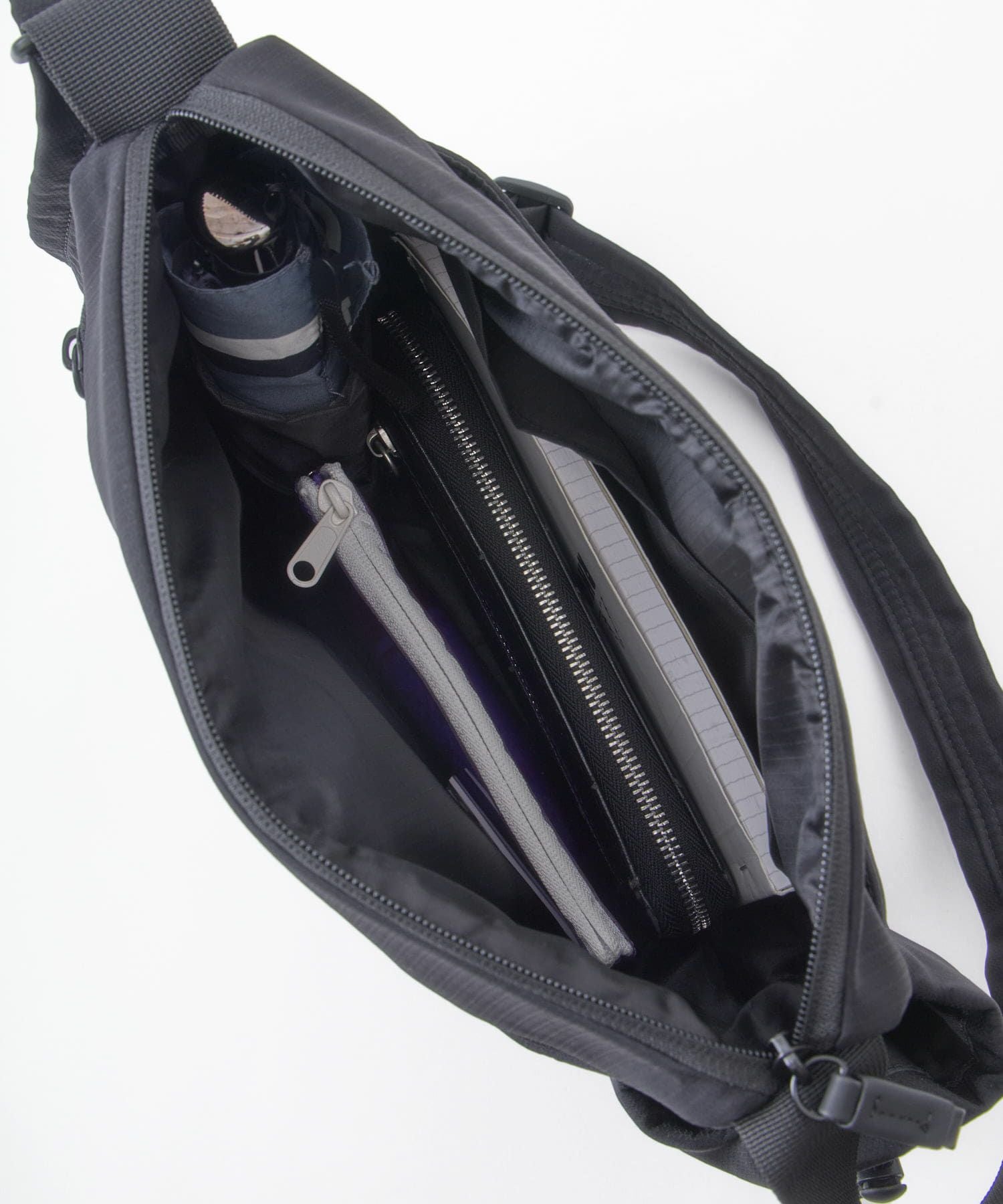 anello ショルダーバッグ 両面撥水 A5収納 JASPER ATB5141 ブラック