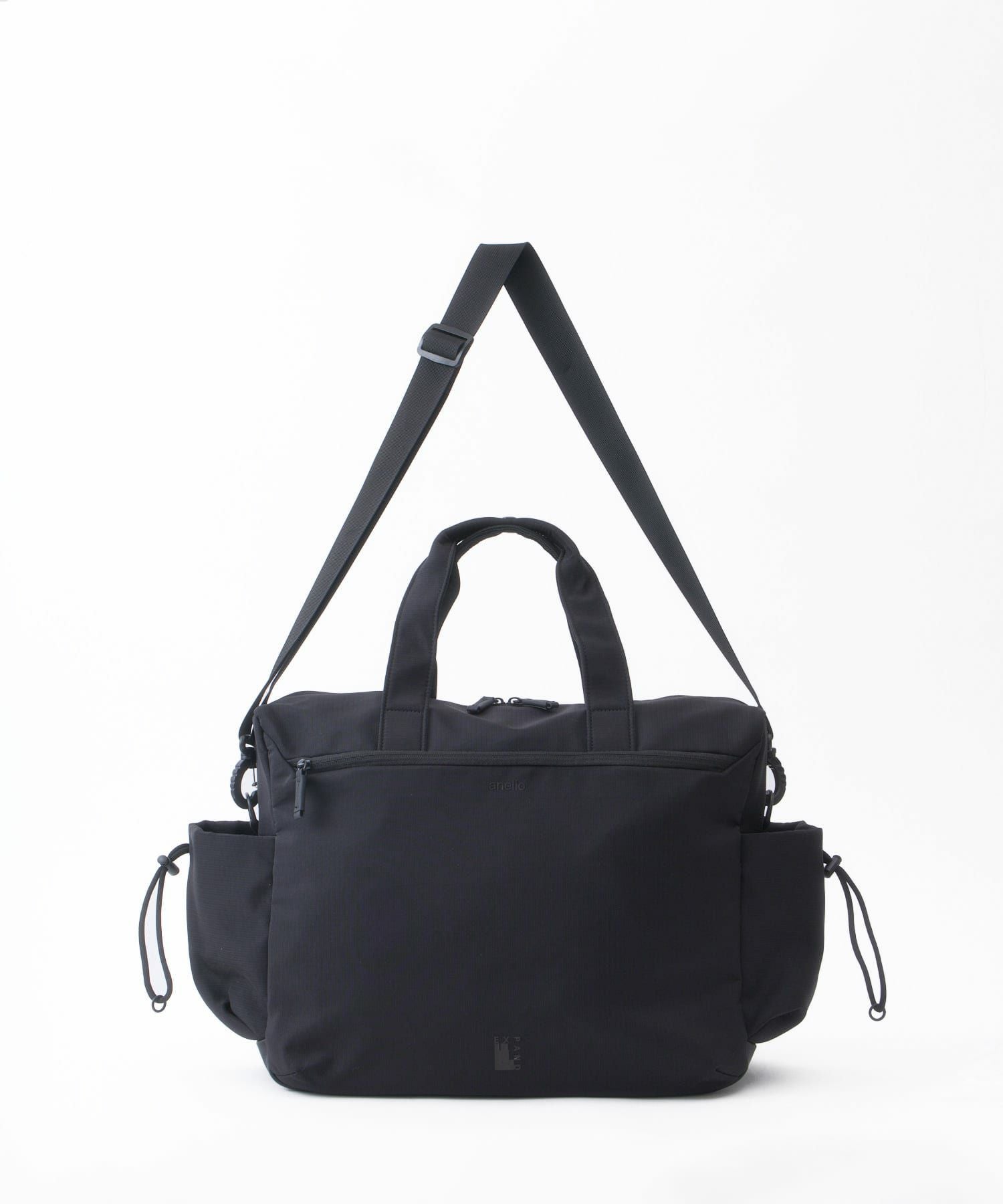 anello ボストンバッグ 両面撥水 キャリーオン JASPER ATB5142 ブラック