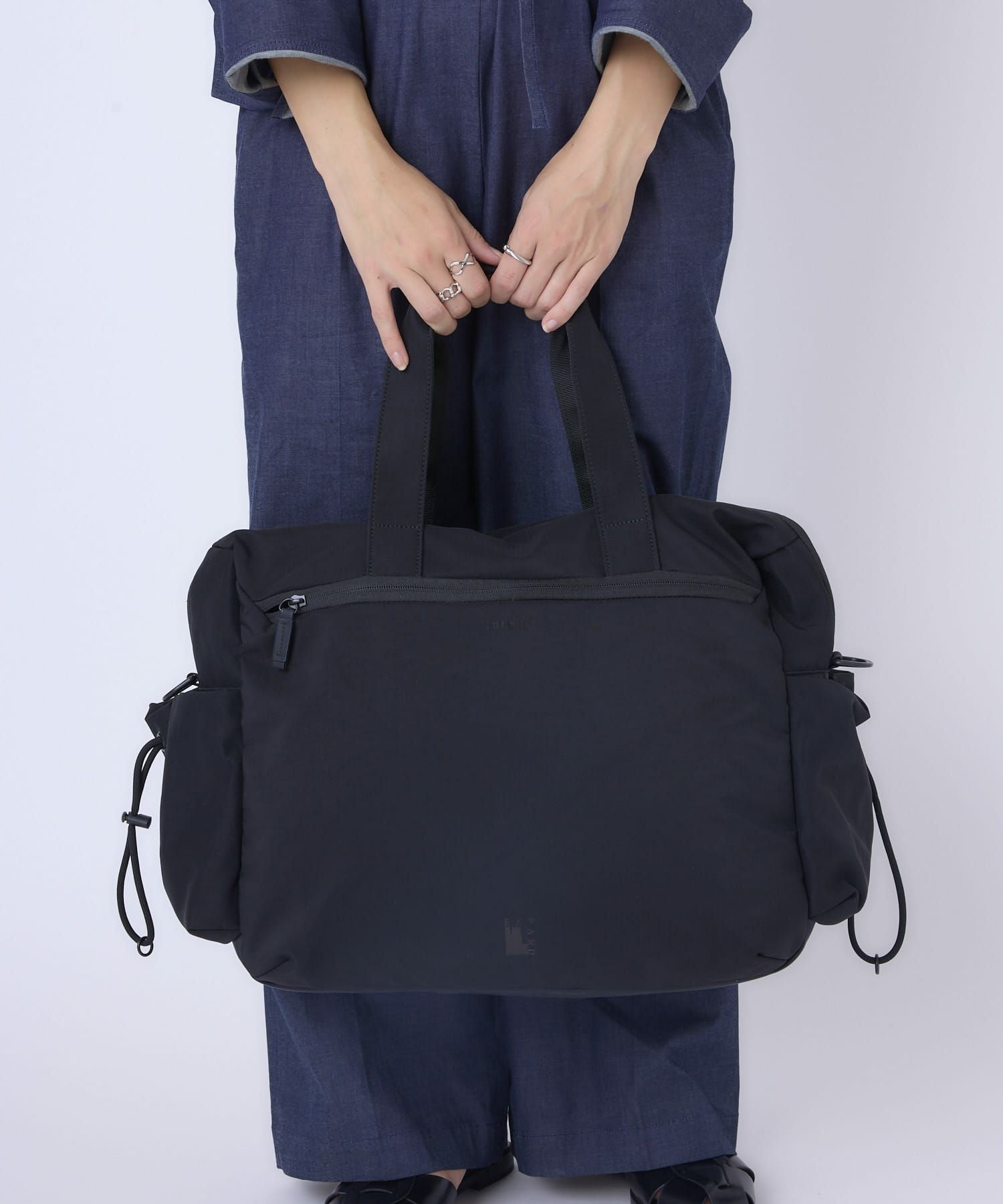 anello ボストンバッグ 両面撥水 キャリーオン JASPER ATB5142 ブラック