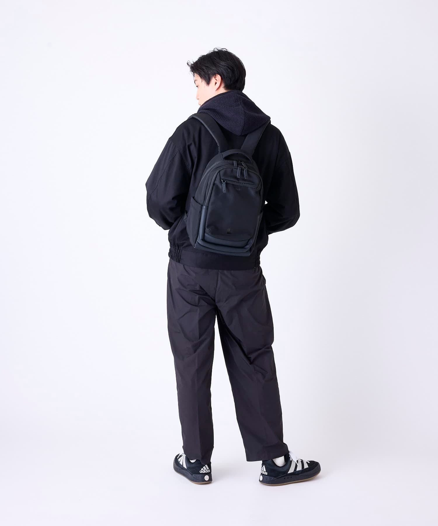 anello リュック バックパック PC収納 A4収納 両面撥水 JASPER ATB5143 ブラック