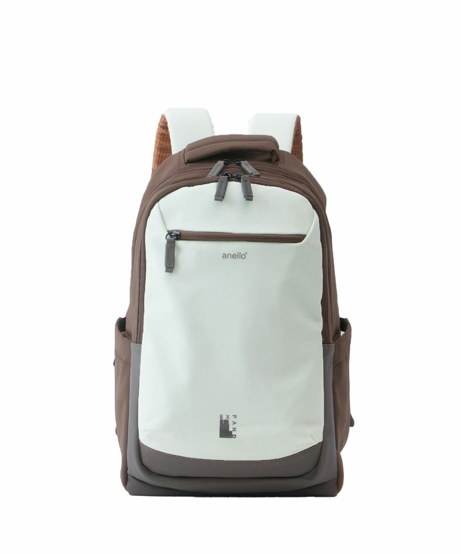 anello リュック バックパック　PC収納 A4収納 両面撥水 キャリーオン JASPERA ATB5144 サックス