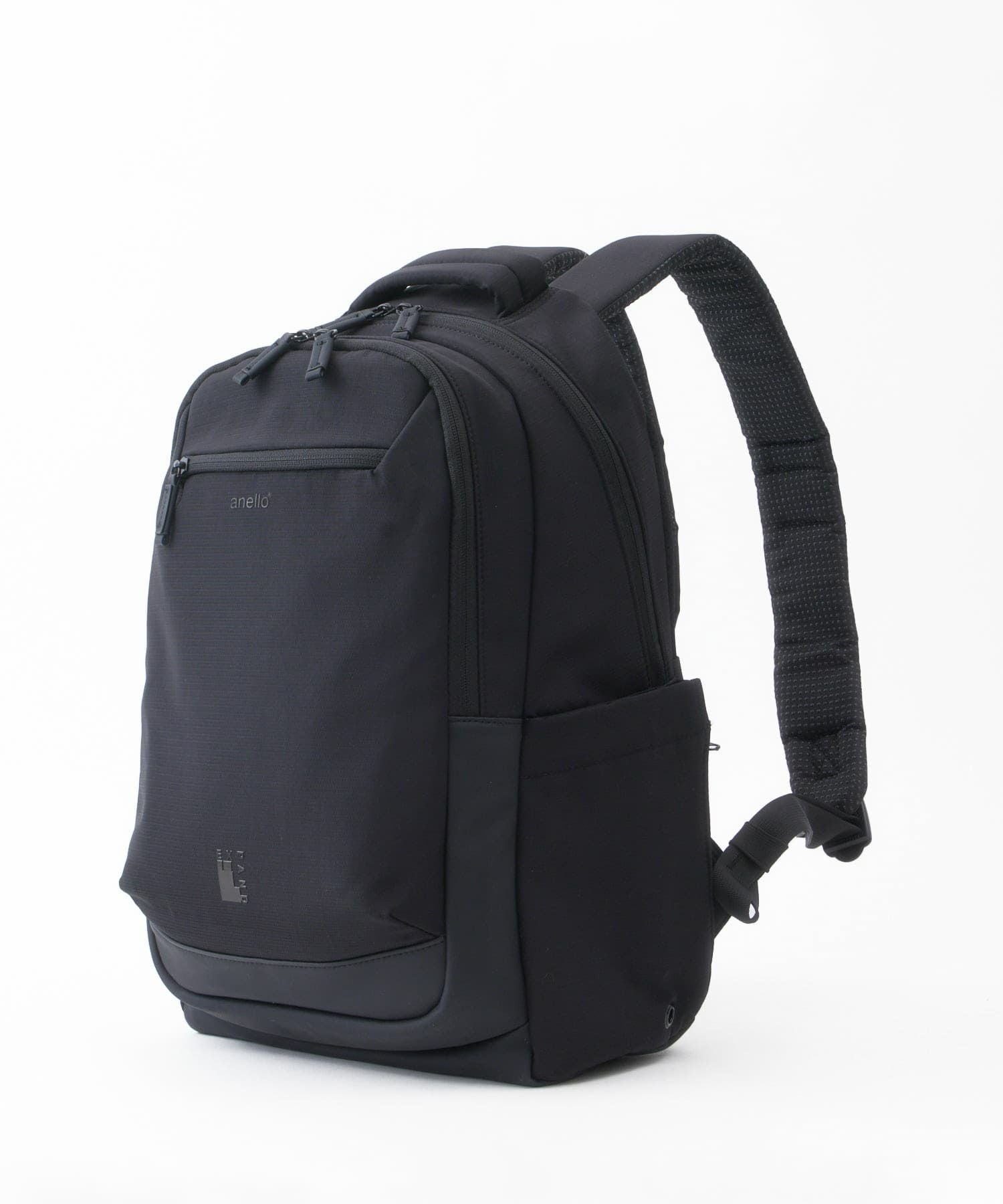 anello リュック バックパック　PC収納 A4収納 両面撥水 キャリーオン JASPERA ATB5144 ブラック